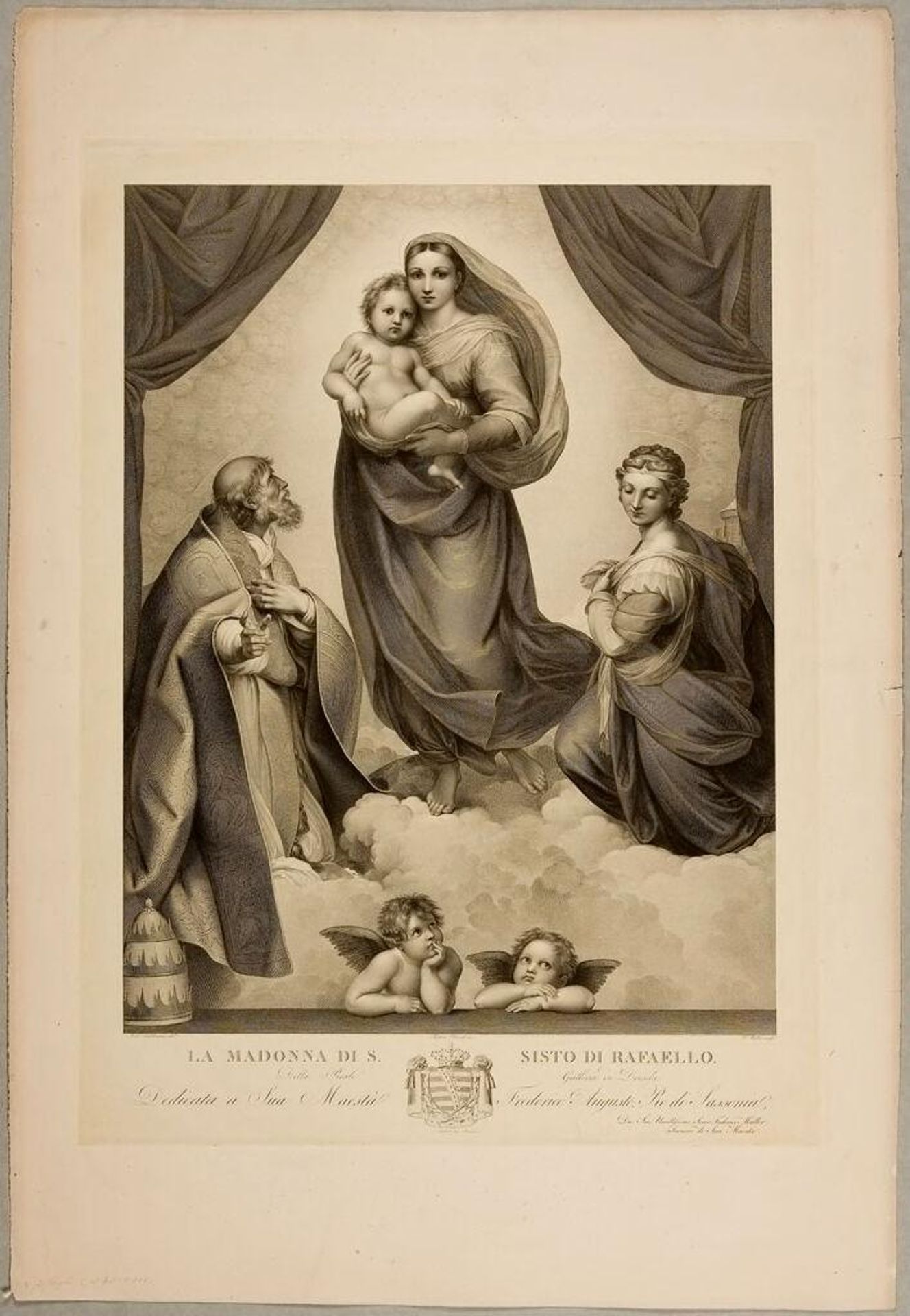 Sistine Madonna by Johann Friedrich Wilhelm Müller