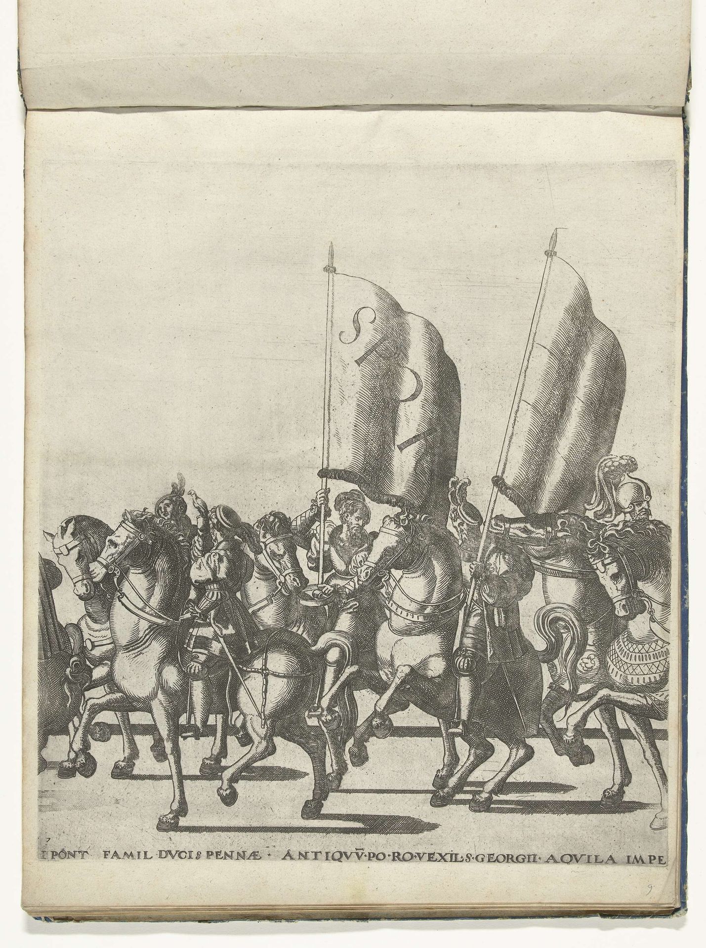 Vaandeldragers SPQR, plaat 7 by Nicolaas Hogenberg