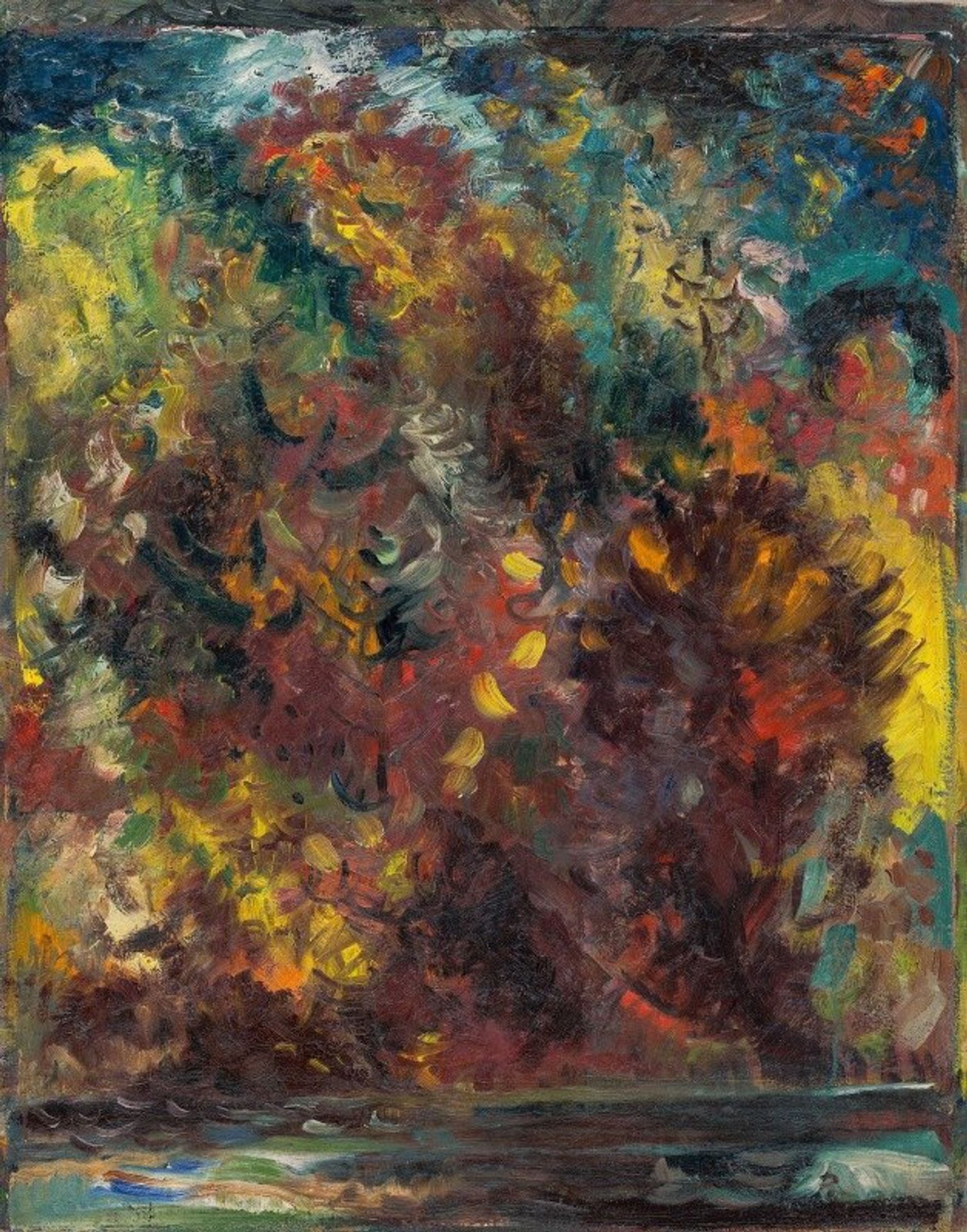 Autumn on a River Bank by Arnold Peter Weisz-Kubínčan