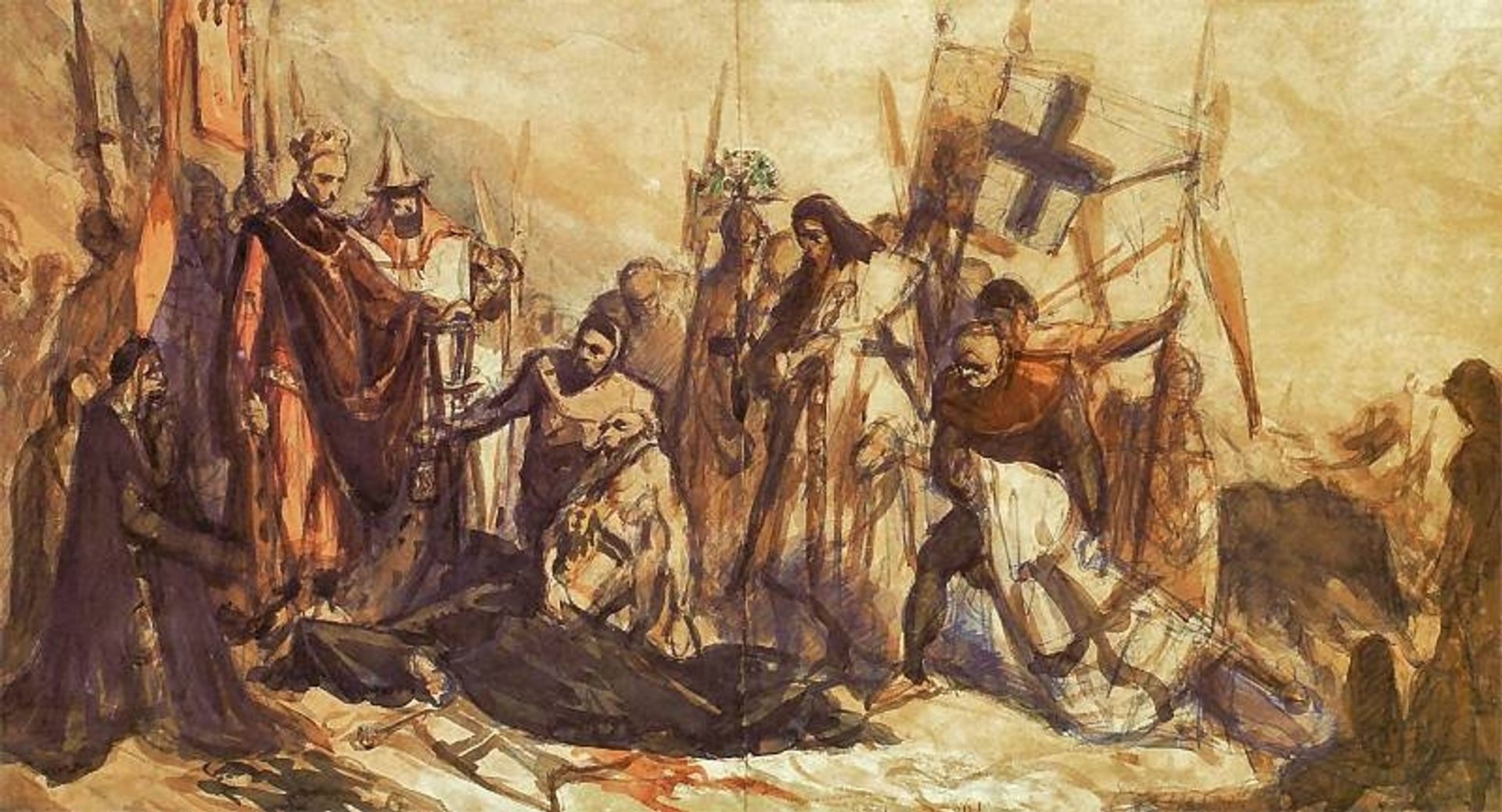 Grunwald battlefield by Jan Matejko