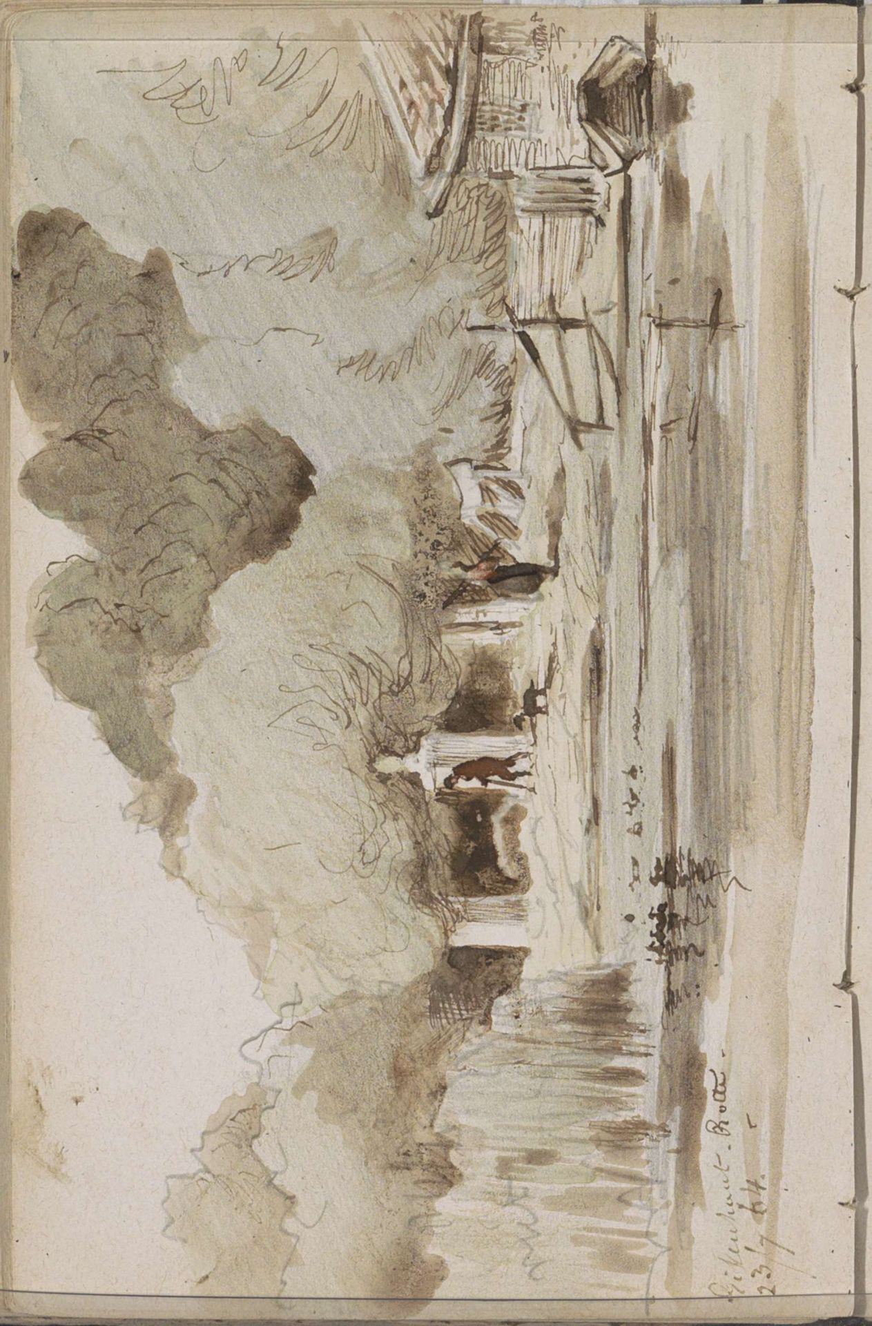Eikenhout aan de Rotte by Johannes Tavenraat