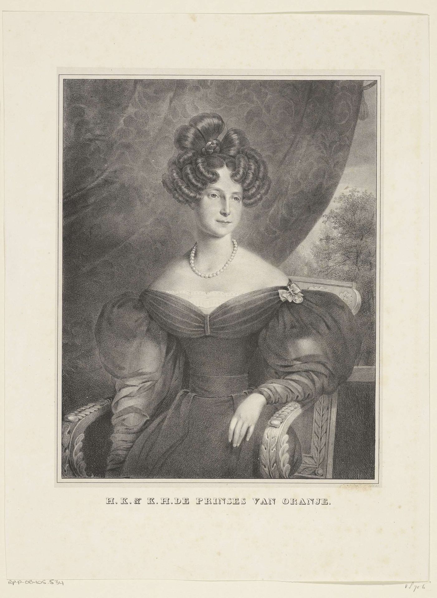 Portret van Anna Paulowna Romanowa by Anonymous