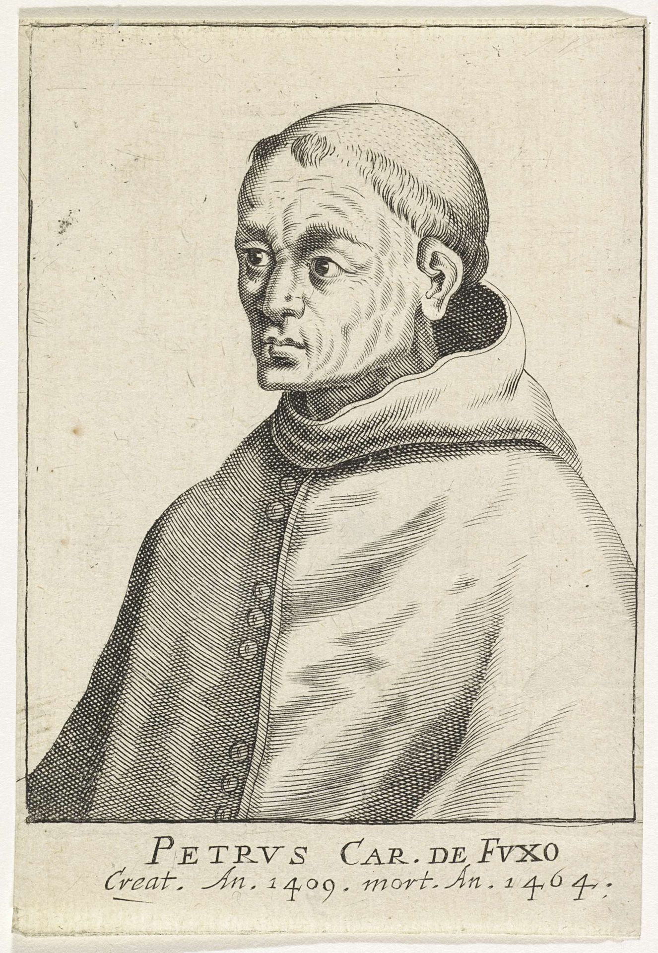 Portret van de Franse kardinaal Pierre de Foix by Frans van den Wijngaerde