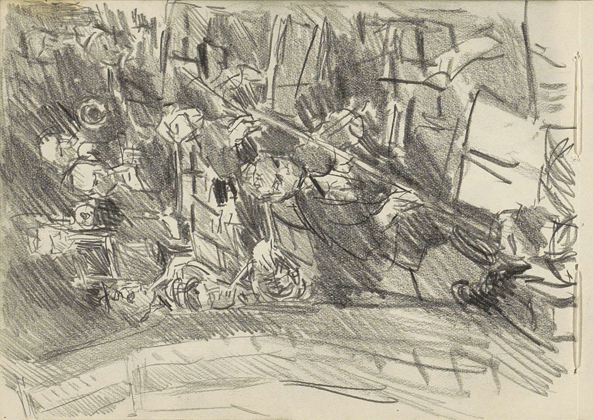 Orkest in een theater by Isaac Israels