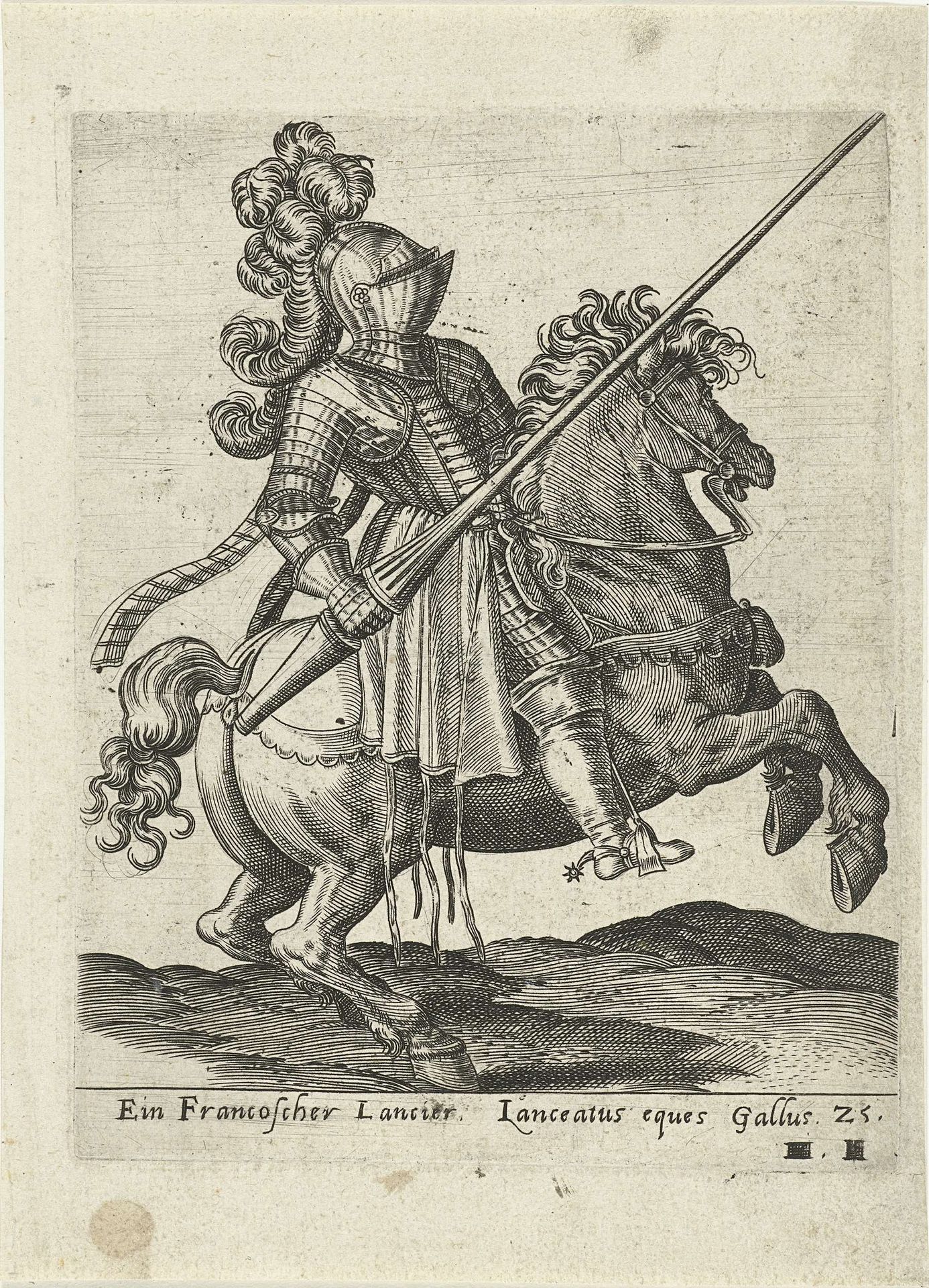 Franse lansier by Abraham de Bruyn