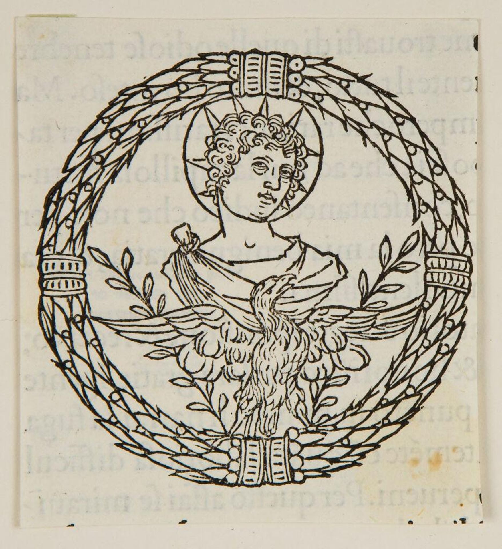 Medallion in the canopy above the queen's throne (fol. f vii verso) by Anonymous