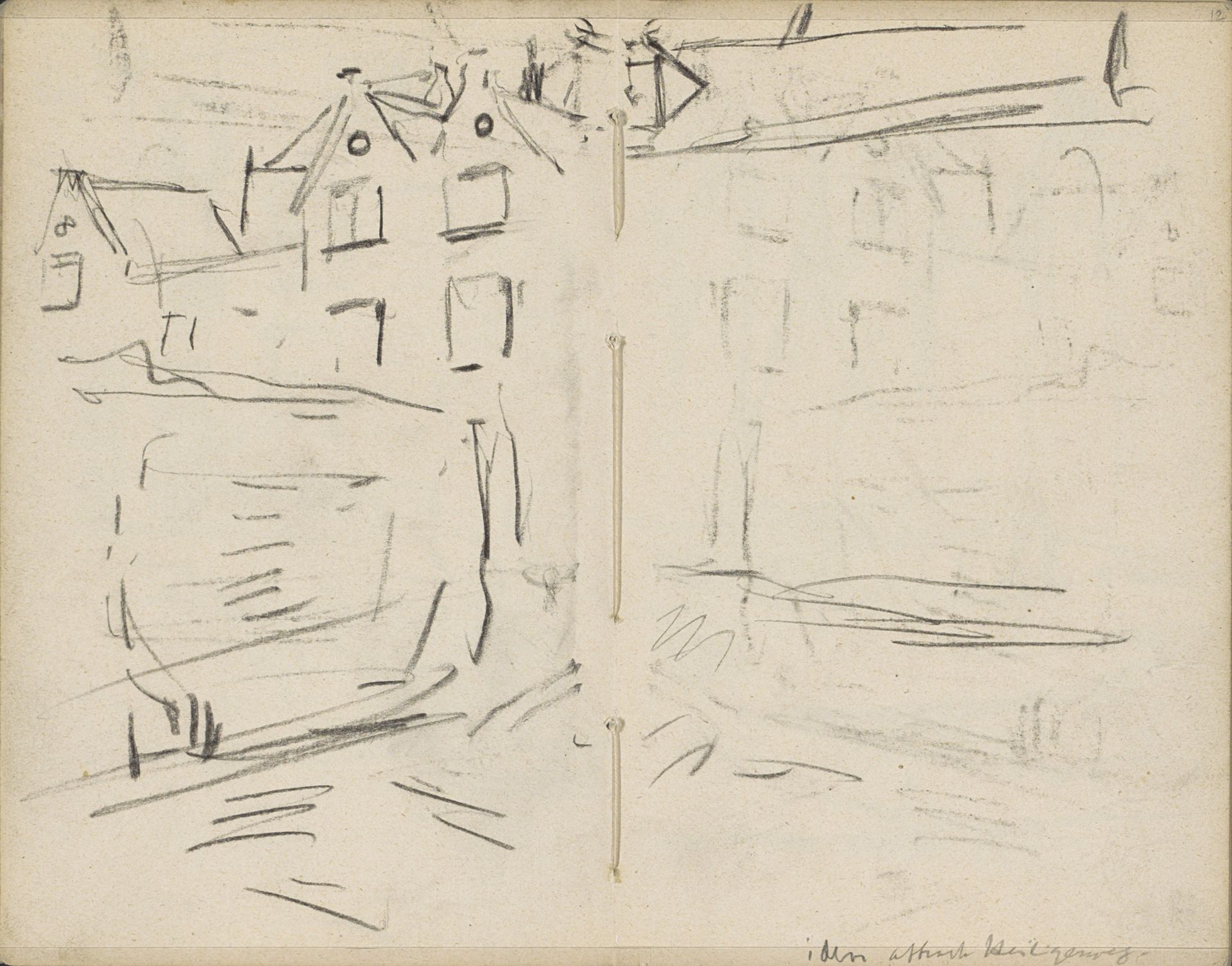 Gezicht op de Heiligeweg te Amsterdam by George Hendrik Breitner