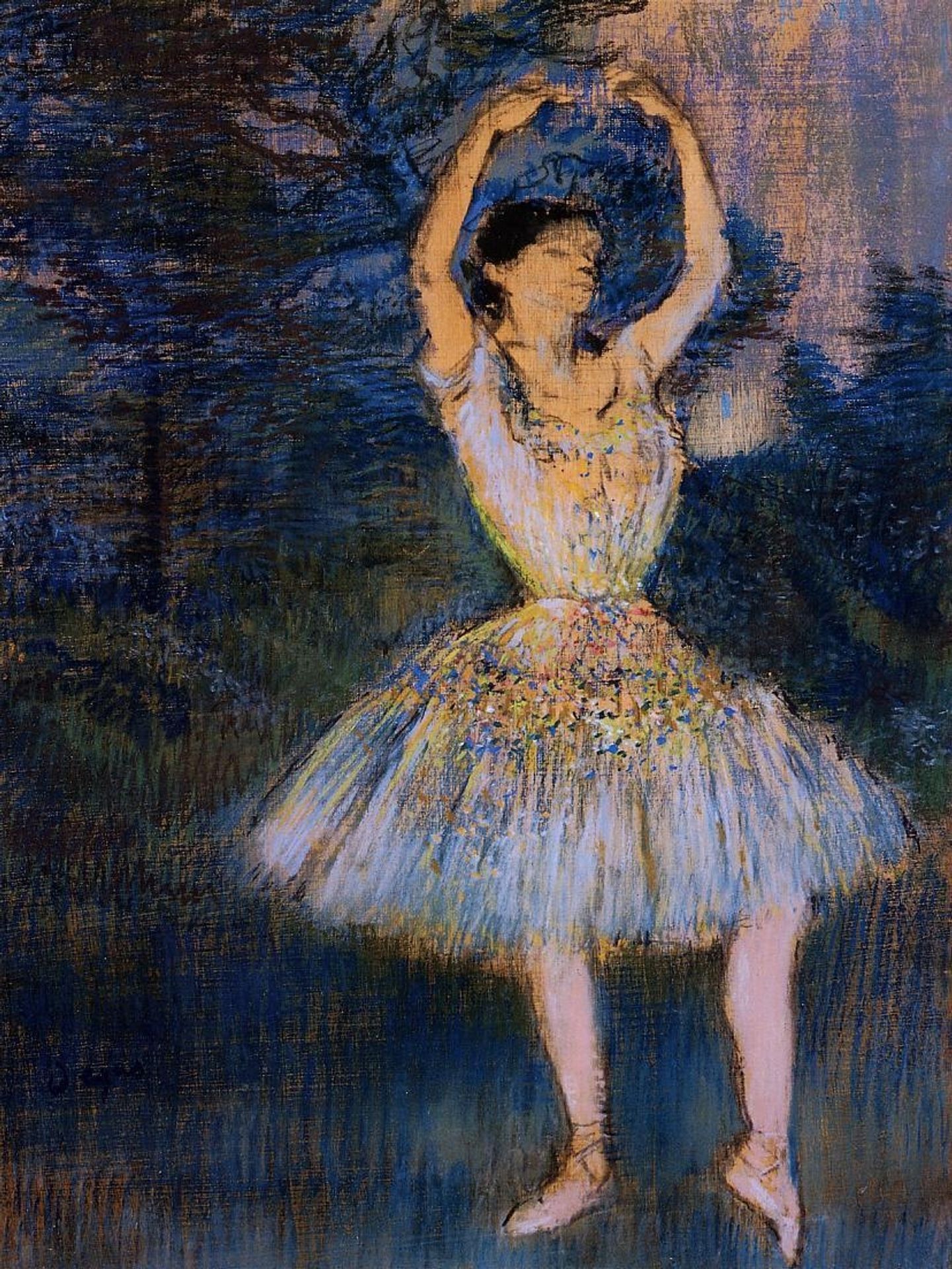 Dancer with Raised Arms by Edgar Degas