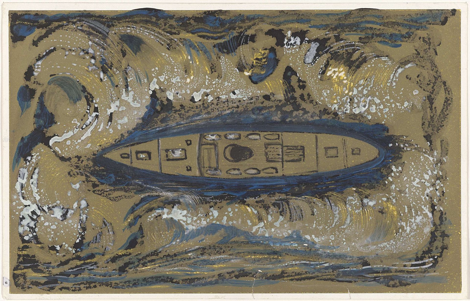 Ontwerp voor vignet van de Koninklijke Paketvaart Maatschappij by Carel Adolph Lion Cachet