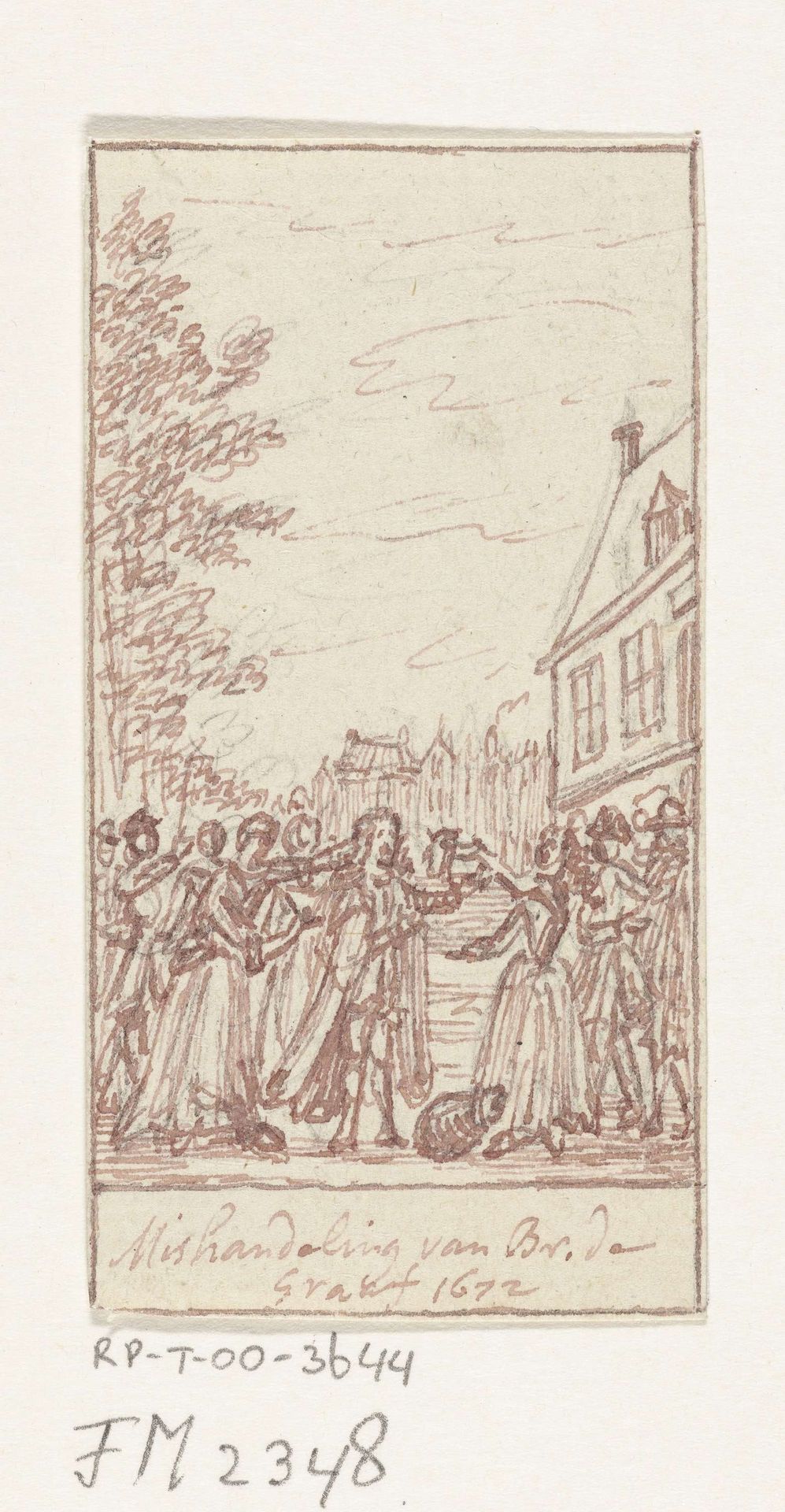 Mishandeling van burgemeester Andries de Graaf, 1672 by Simon Fokke