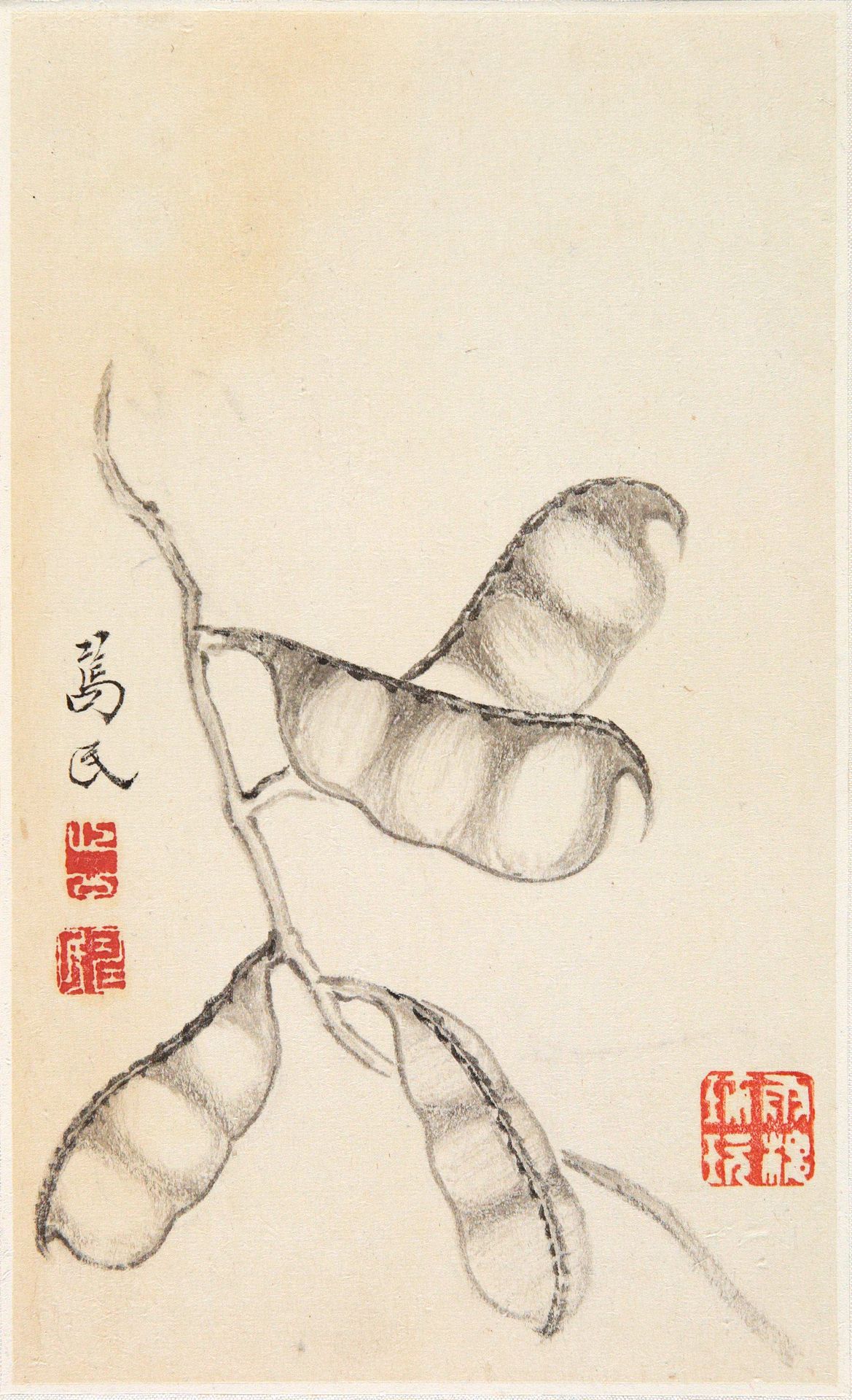 Pea Pods by Bian Shoumin