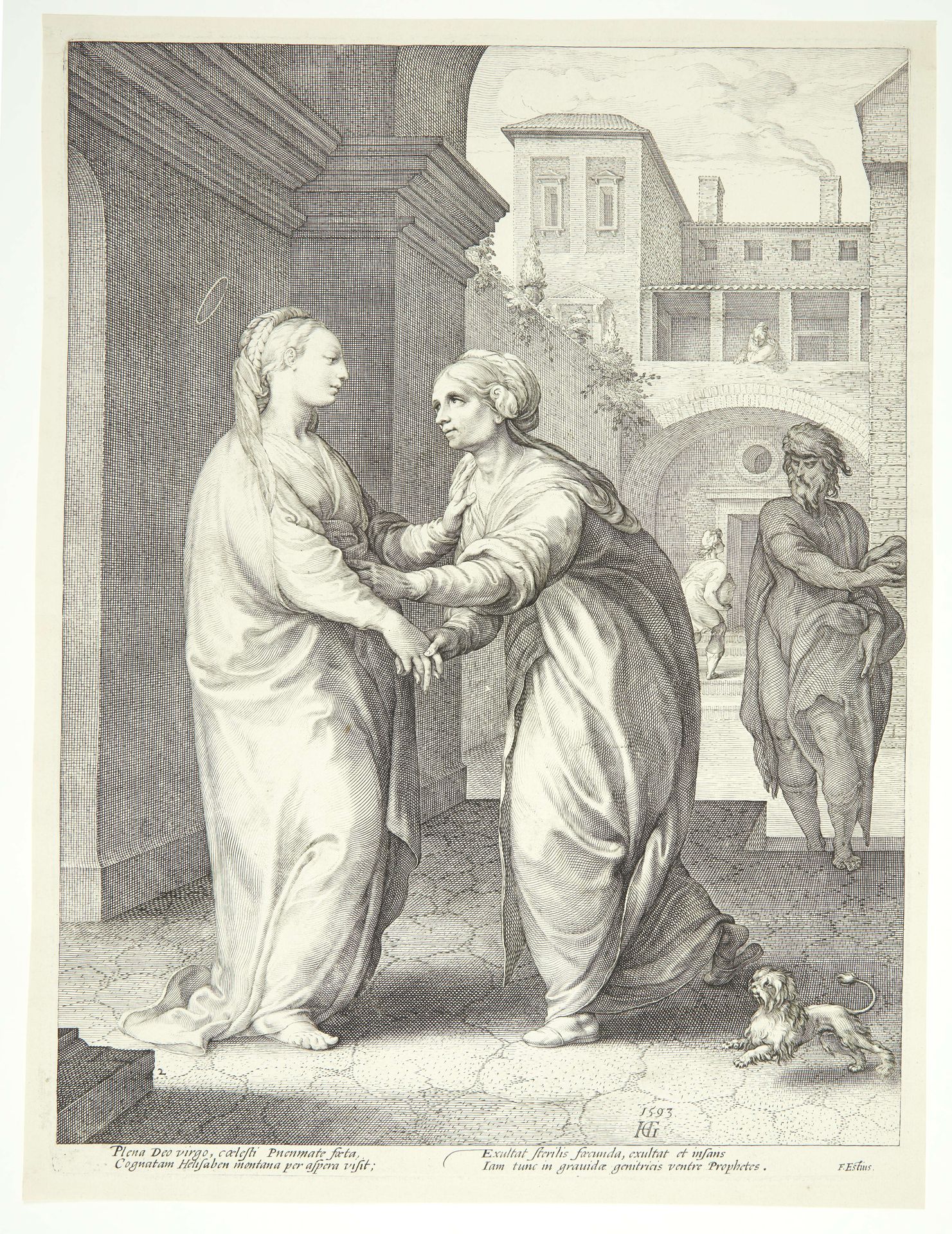 The Visitation by Hendrick Goltzius