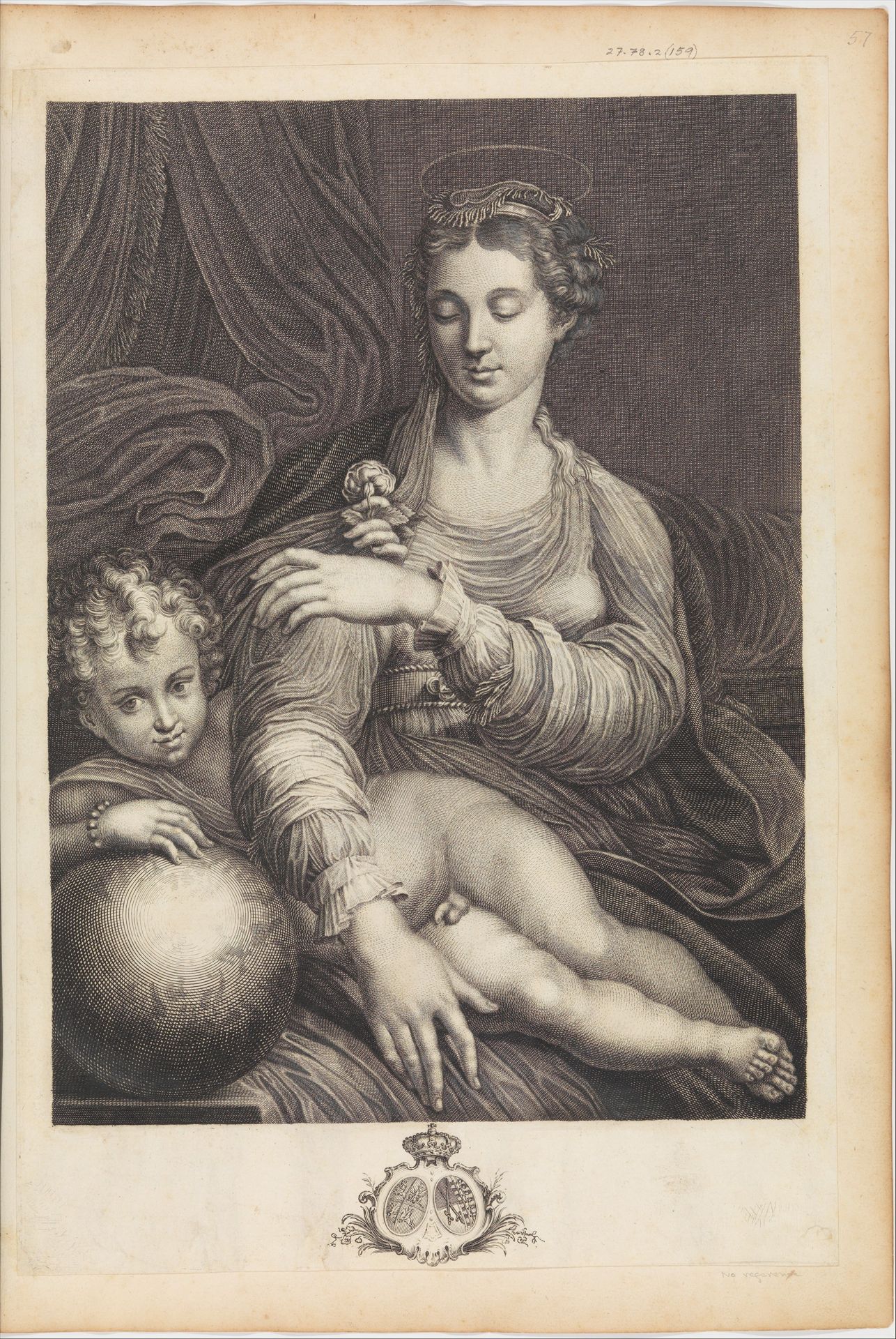 Madonna of the Rose by Johann Christian Teucher