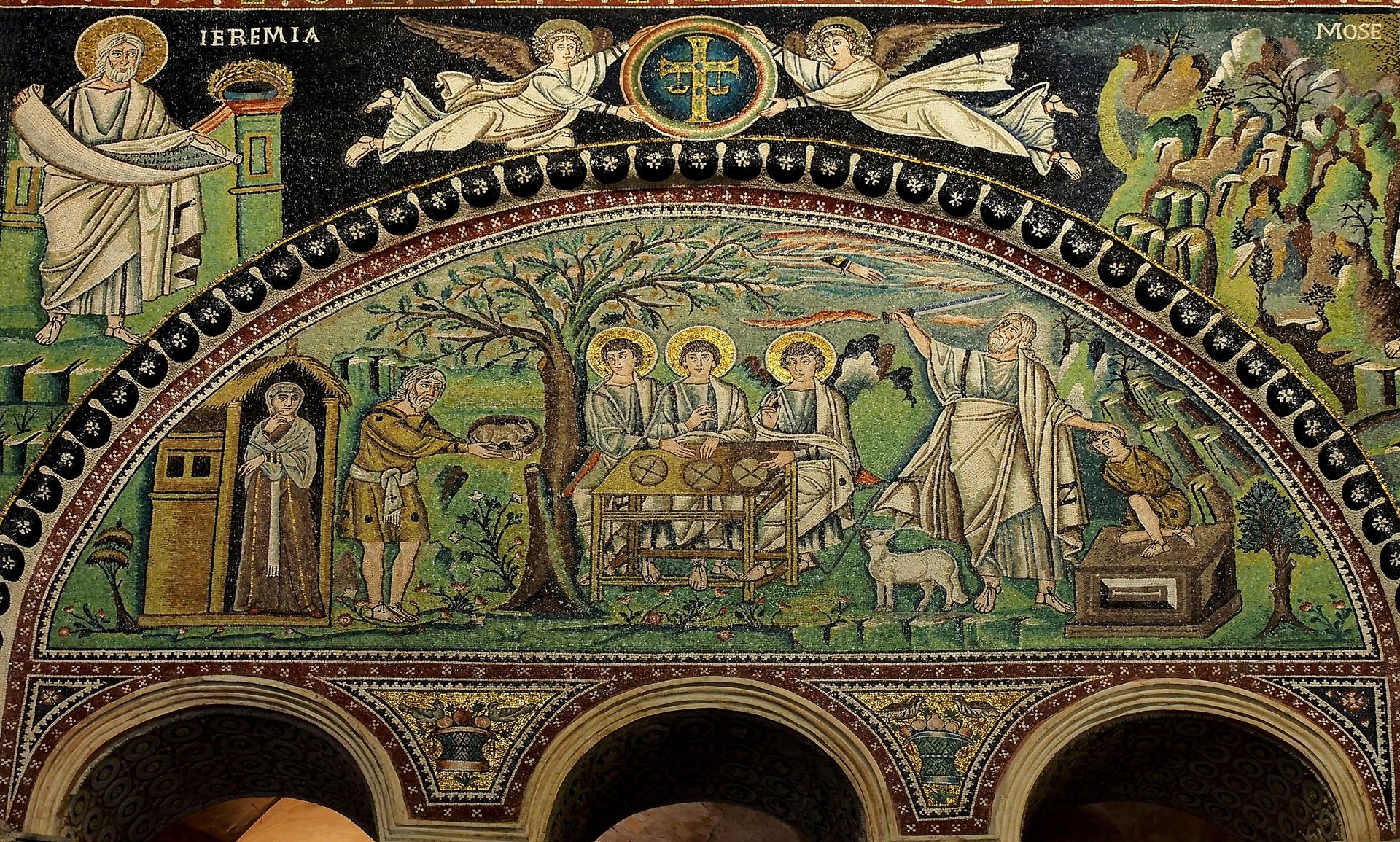 Sacrifice of Isaac by Byzantine Mosaics
