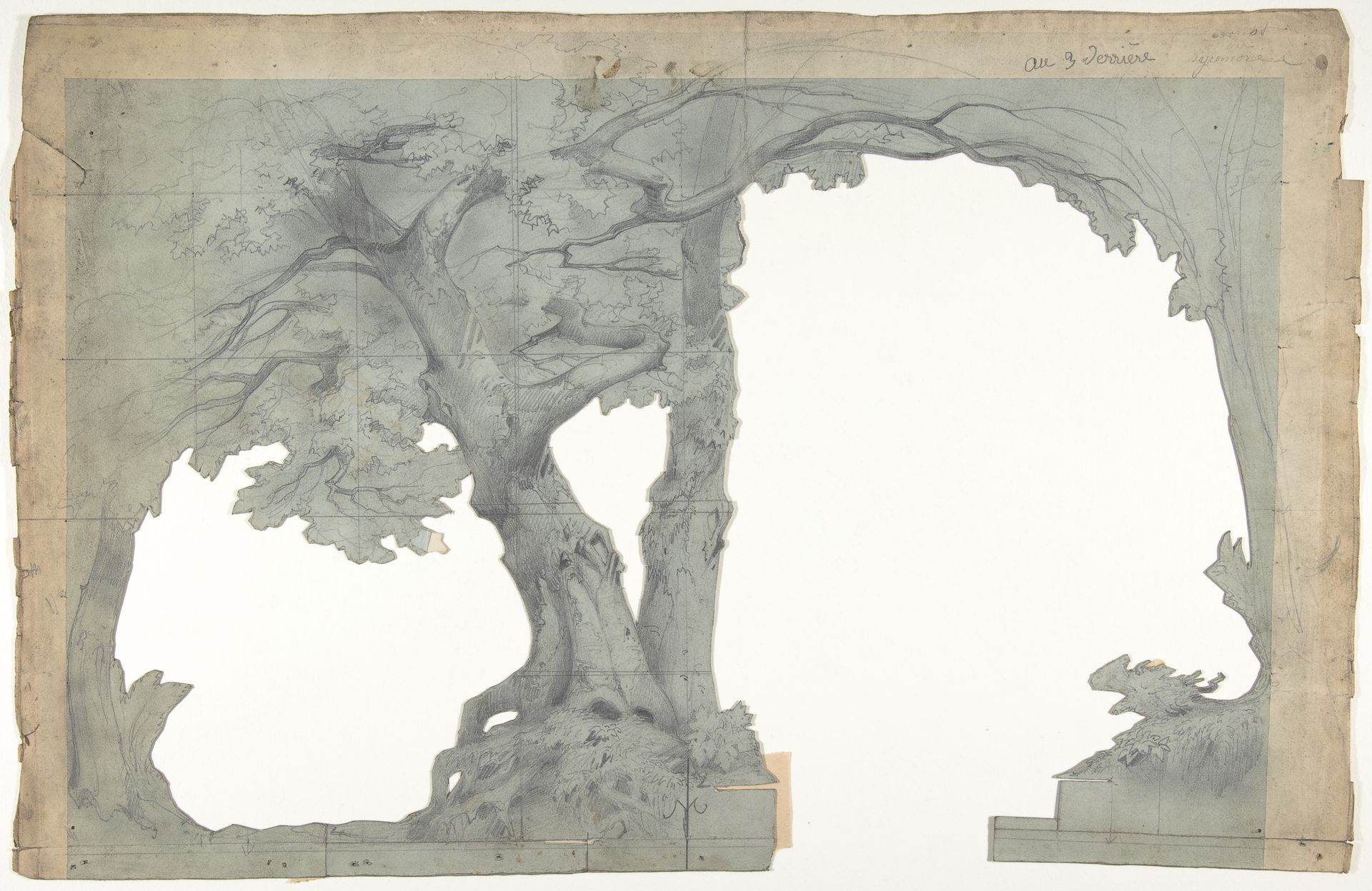 Design for a Stage Set at the Opéra, Paris by Eugène Cicéri