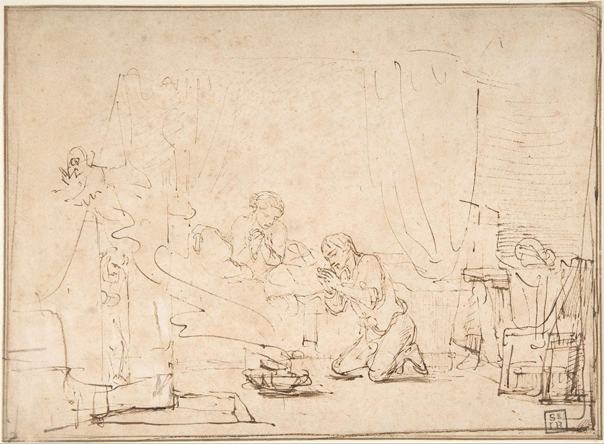 The Wedding Night of Tobias and Sarah by Rembrandt van Rijn