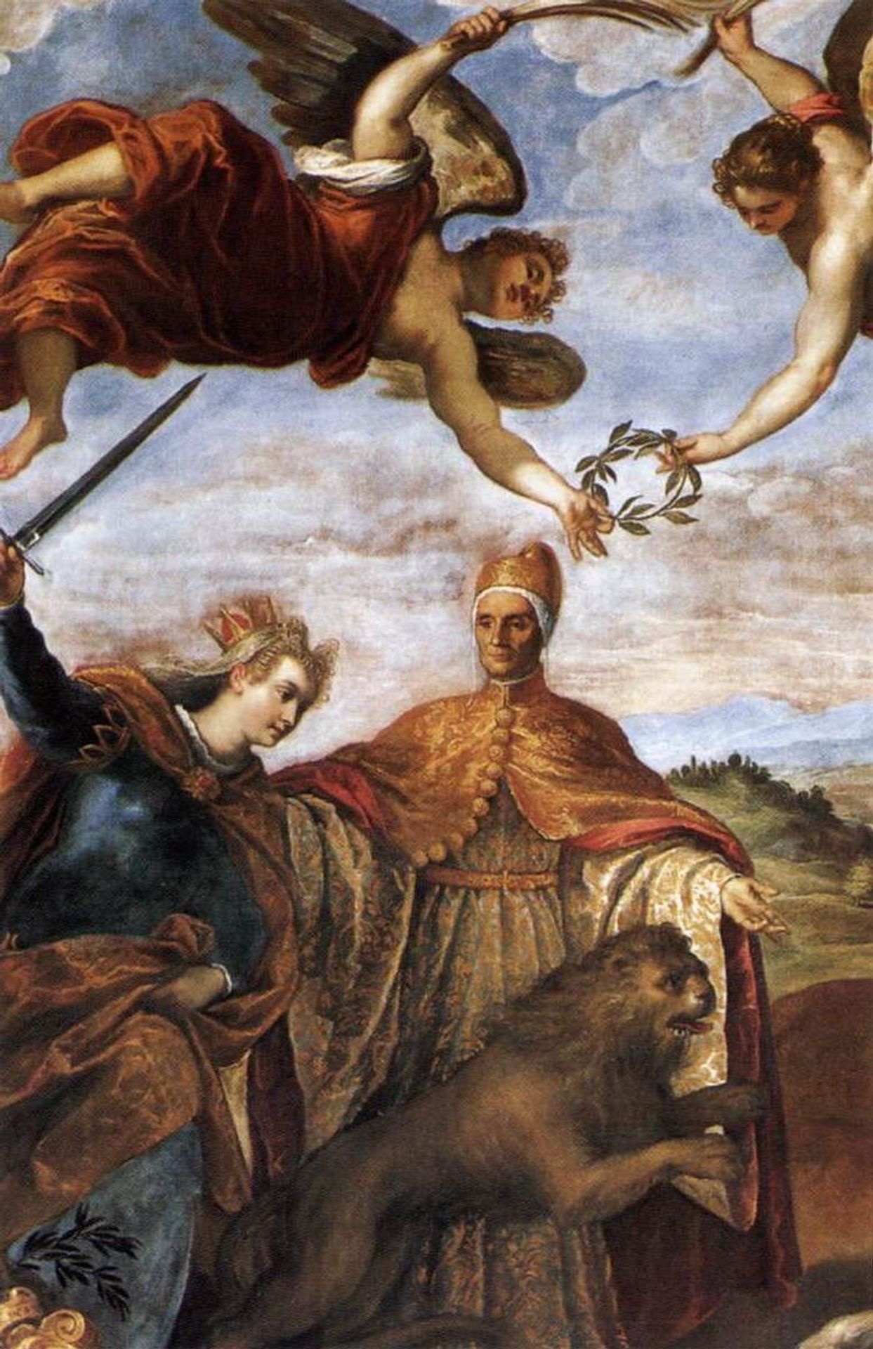 Allegory of the Victory over the League of Cambrai (detail) by Palma il Giovane