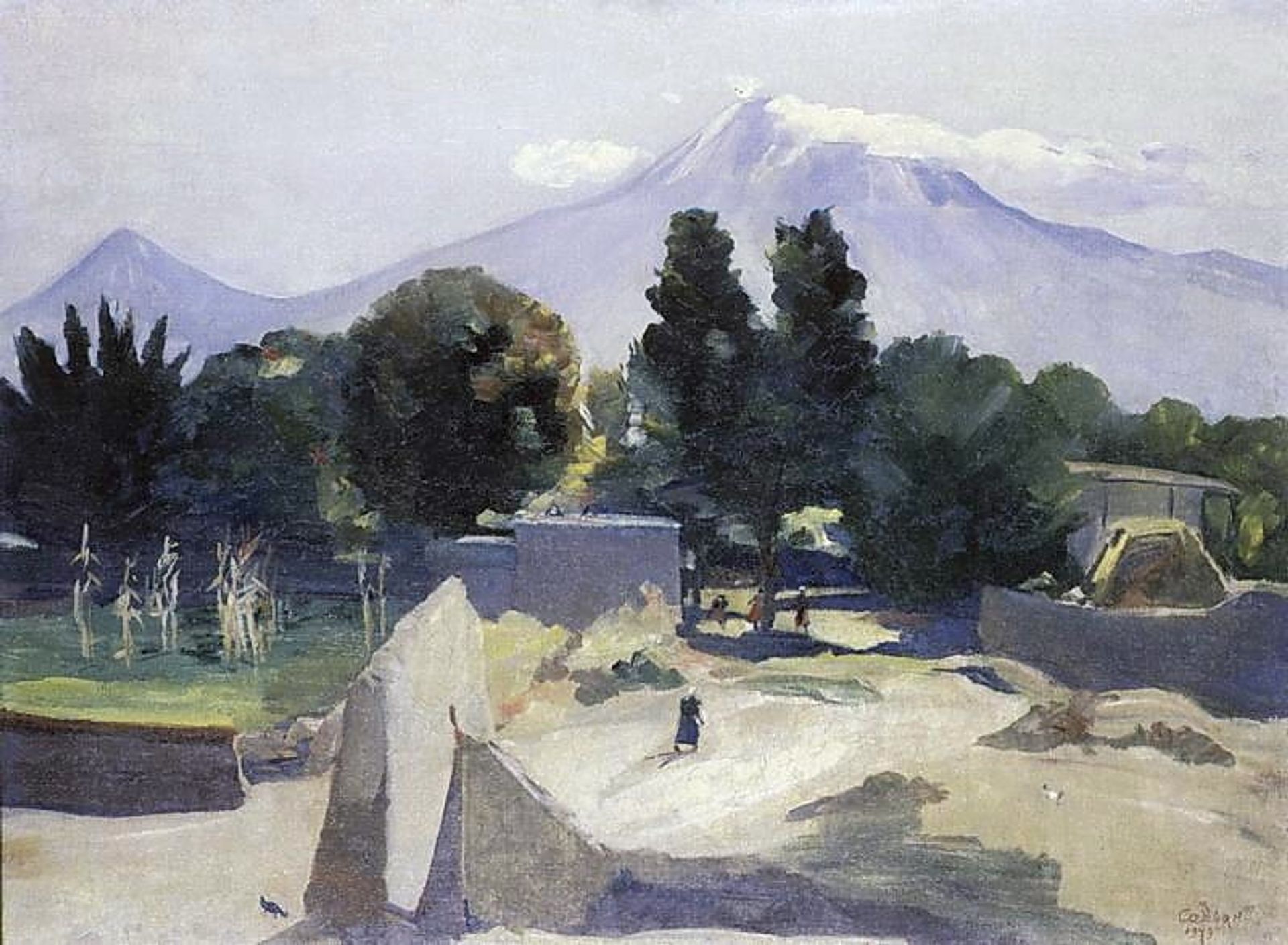 Mount Ararat from the village Mhchan by Martiros Sarian