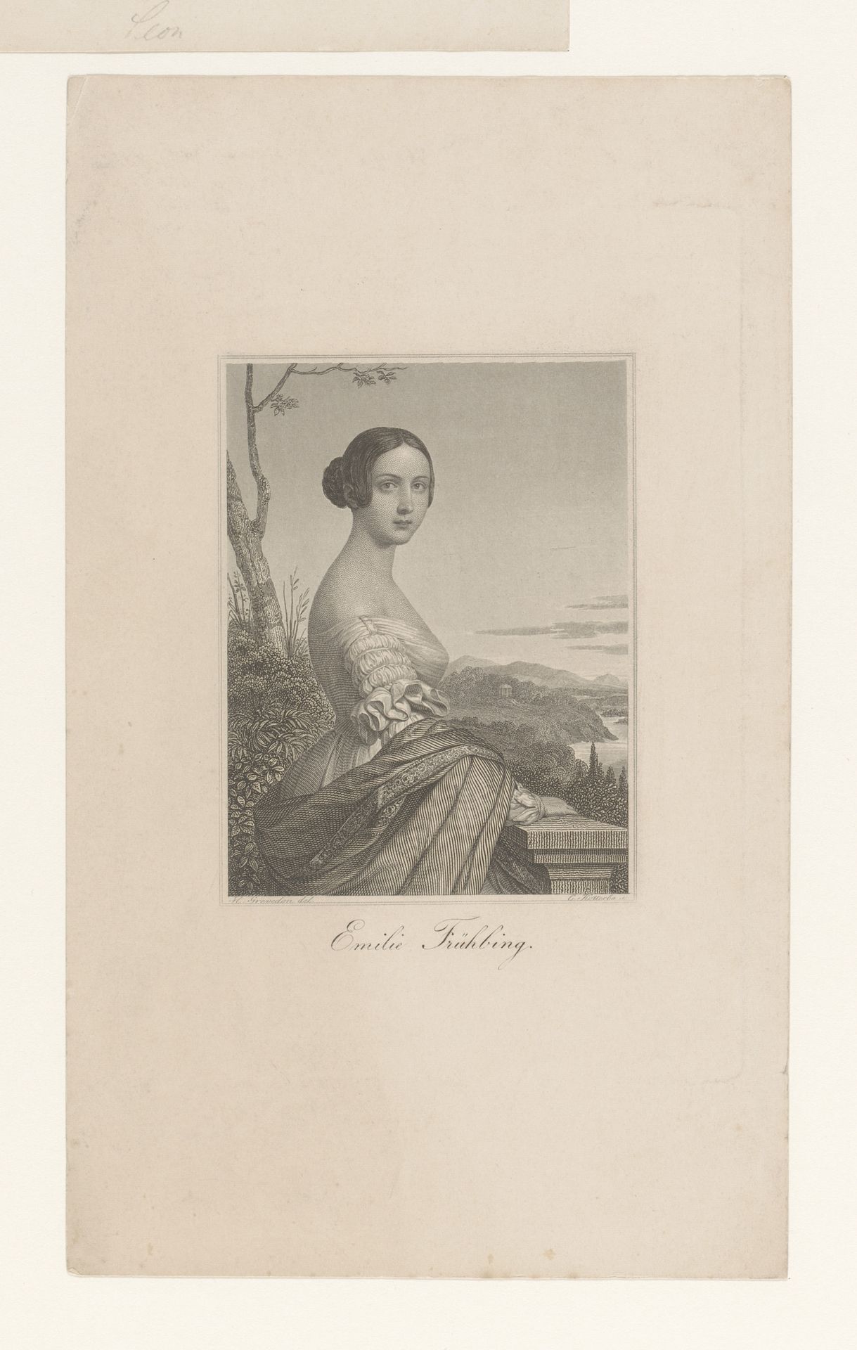Portret van een onbekende vrouw, mogelijk Emilie Frühling by Carl Kotterba