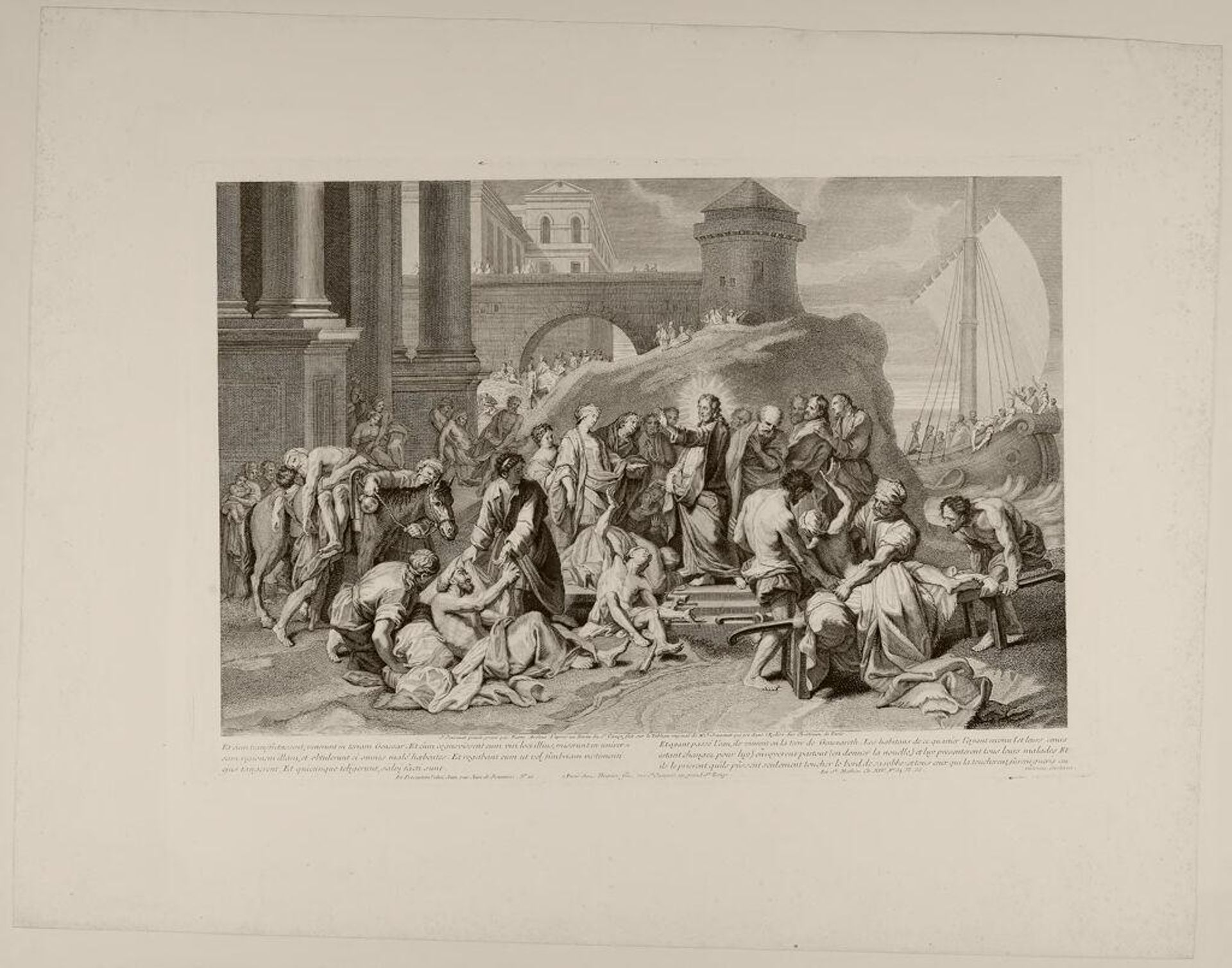 Christ Healing the Sick by Pierre Alexandre Aveline