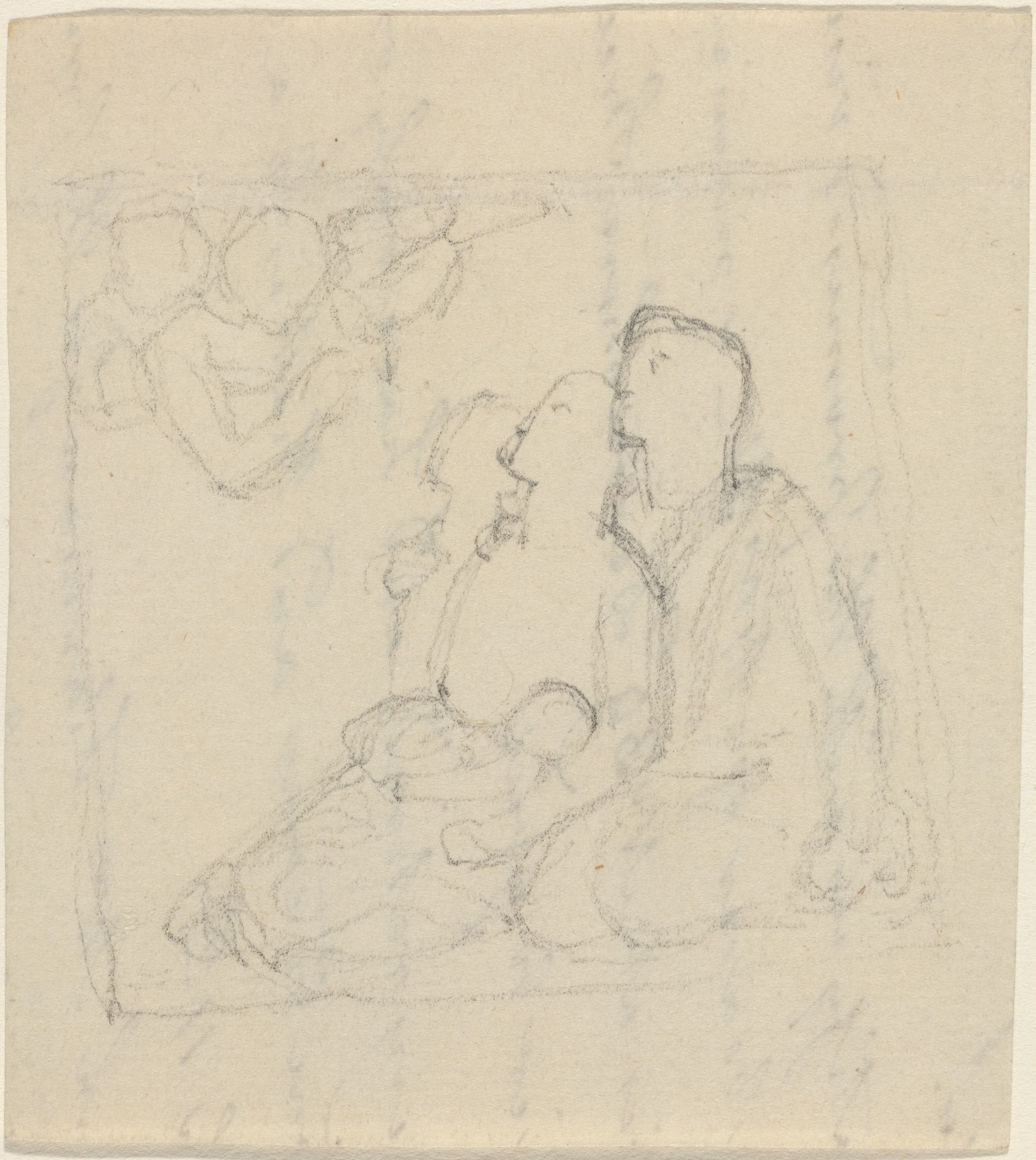 A Family Addressed by Angels by John Flaxman