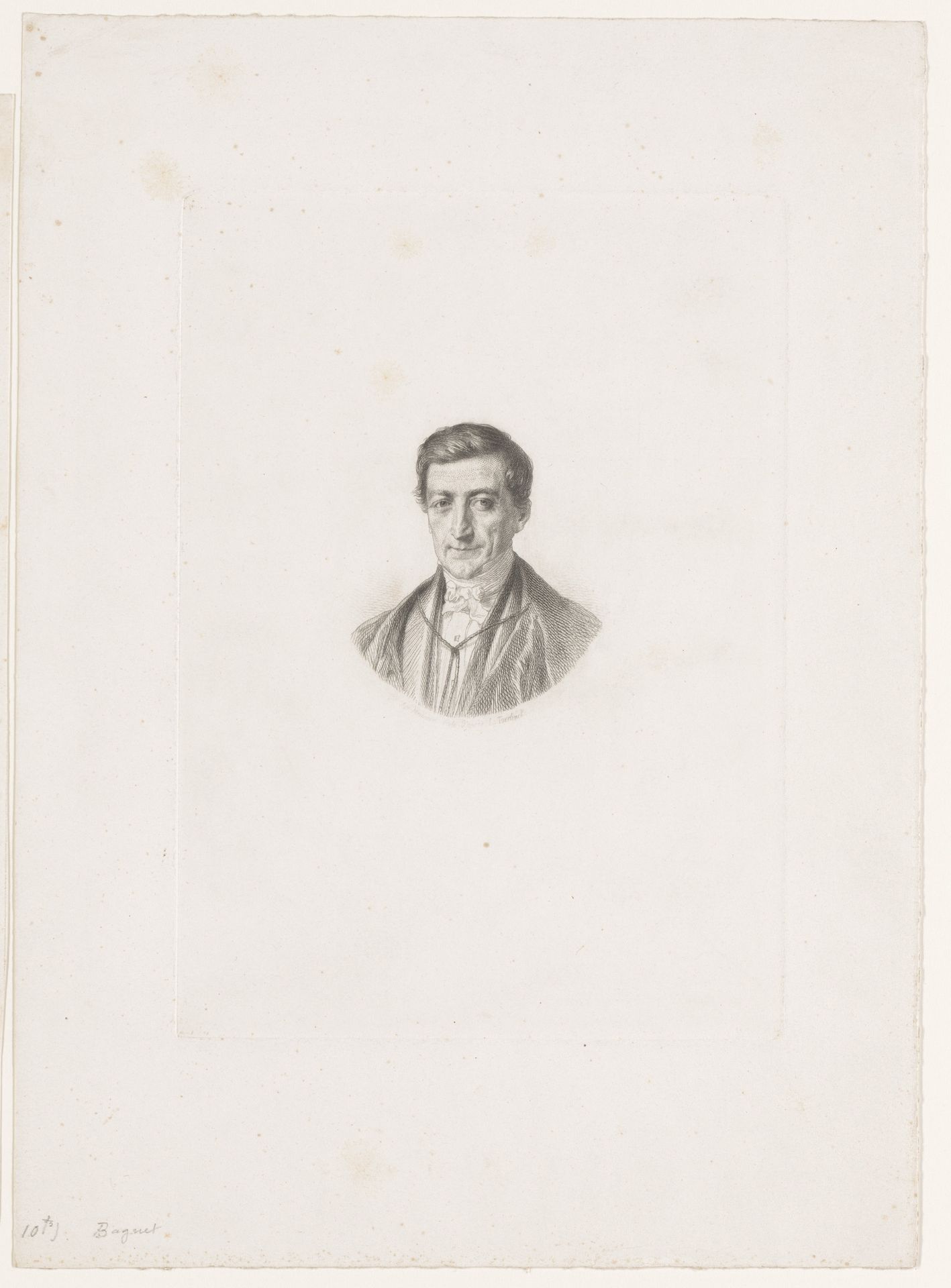 Portret van een man, mogelijk Baguet by Jean-Baptiste Meunier