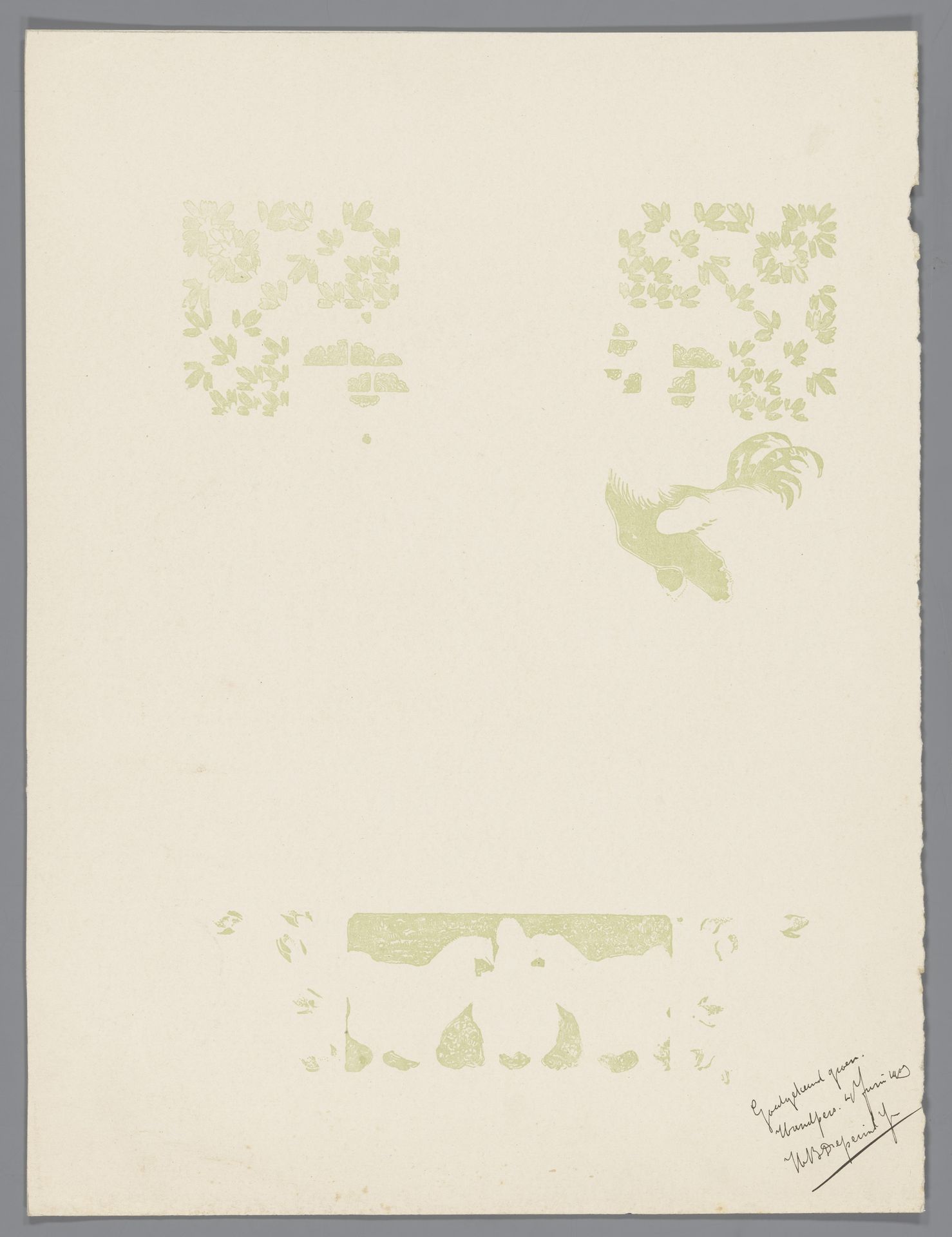 Vos in monnikspij (Reinaert) omringd door kippen en haan (Cantecleer) by Bernard Willem Wierink