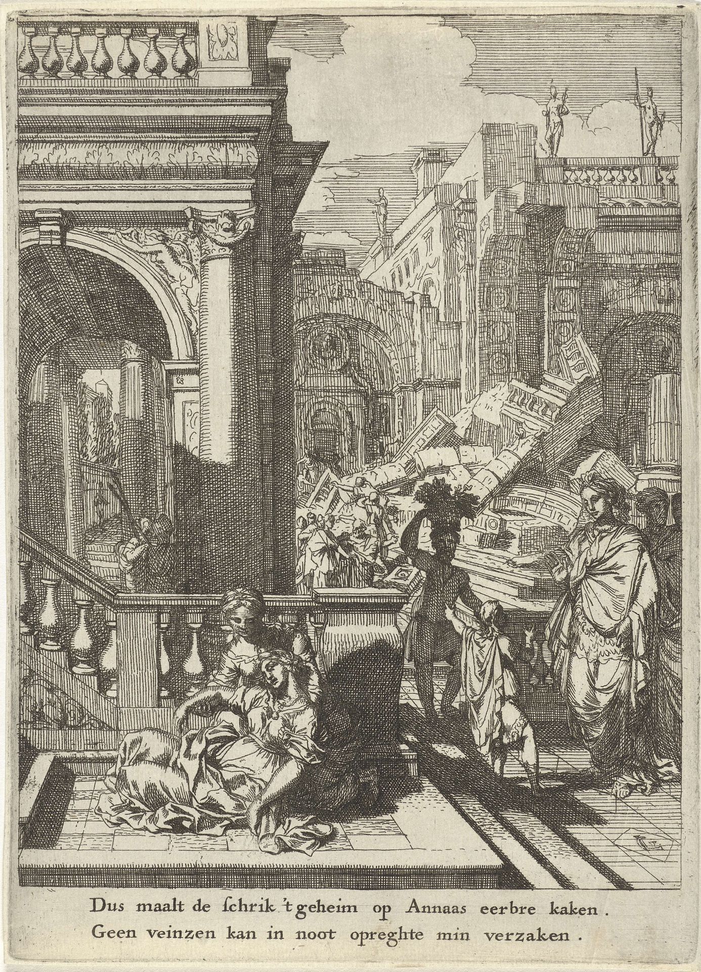 Anna verraadt haar liefde voor Serestus by Gerard de Lairesse