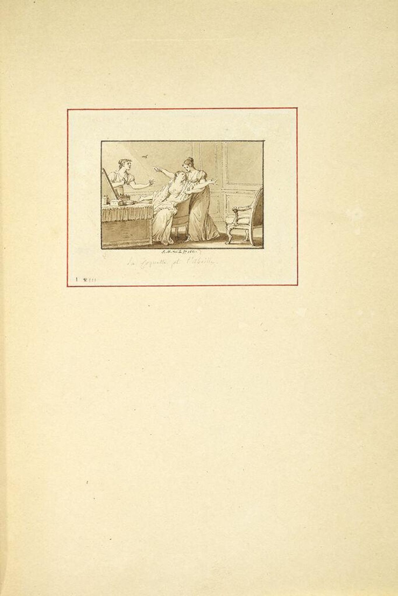 The Coquette and the Bee by Jean-Michel Moreau, called Moreau le jeune
