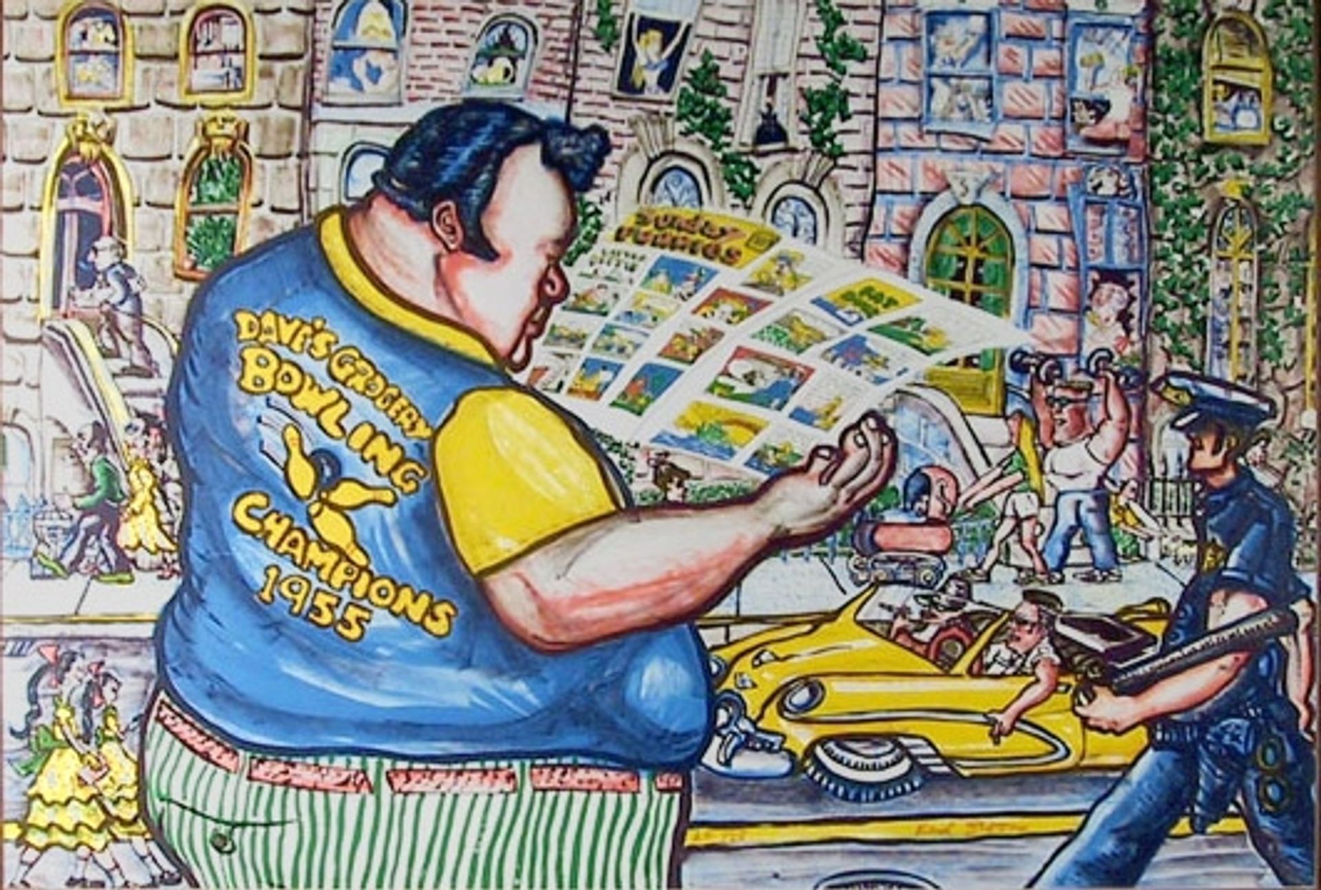 Sunday Funnies by Red Grooms