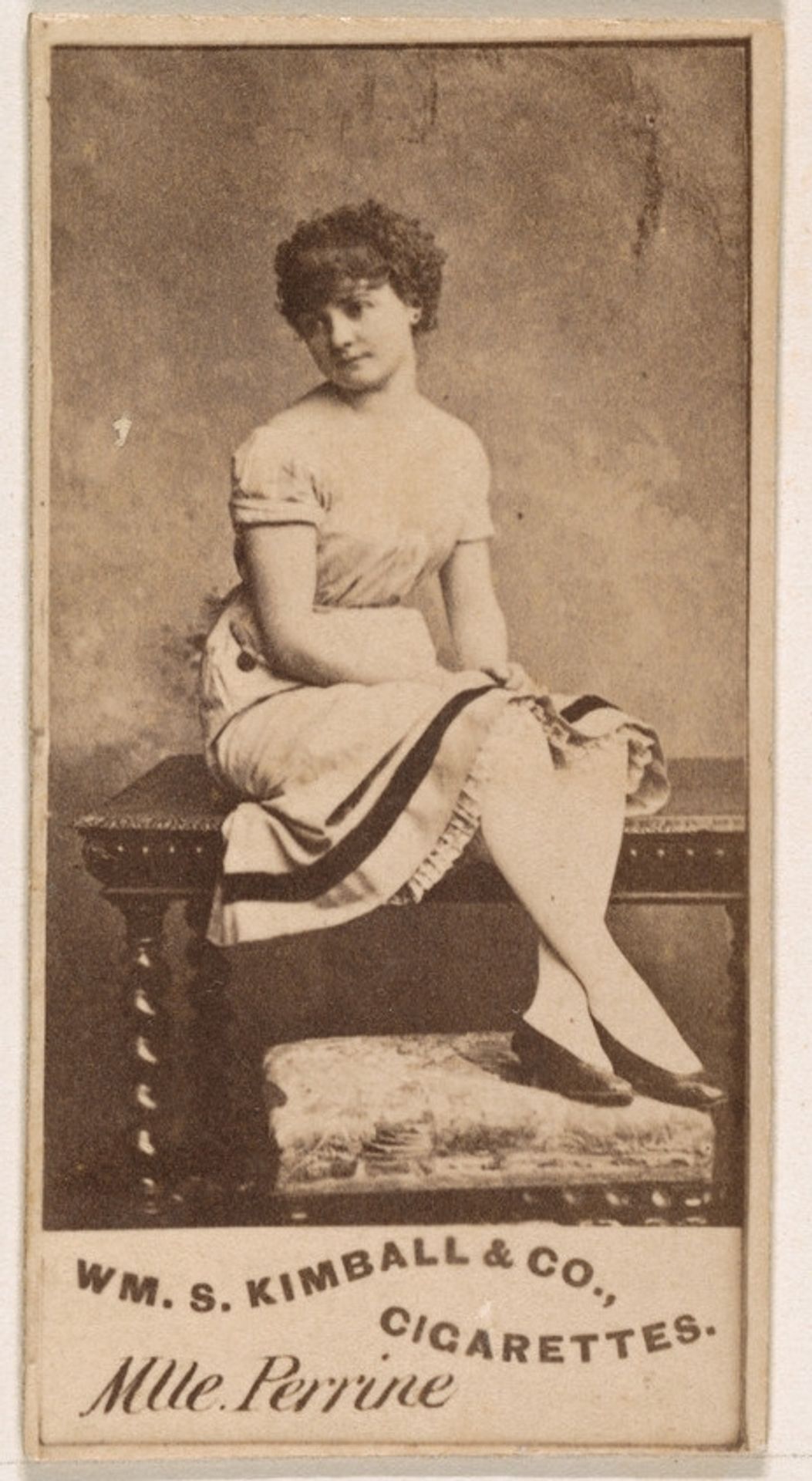 Mlle. Perrine, from the Actresses series (N203) issued by Wm. S. Kimball & Co. by William S. Kimball & Company