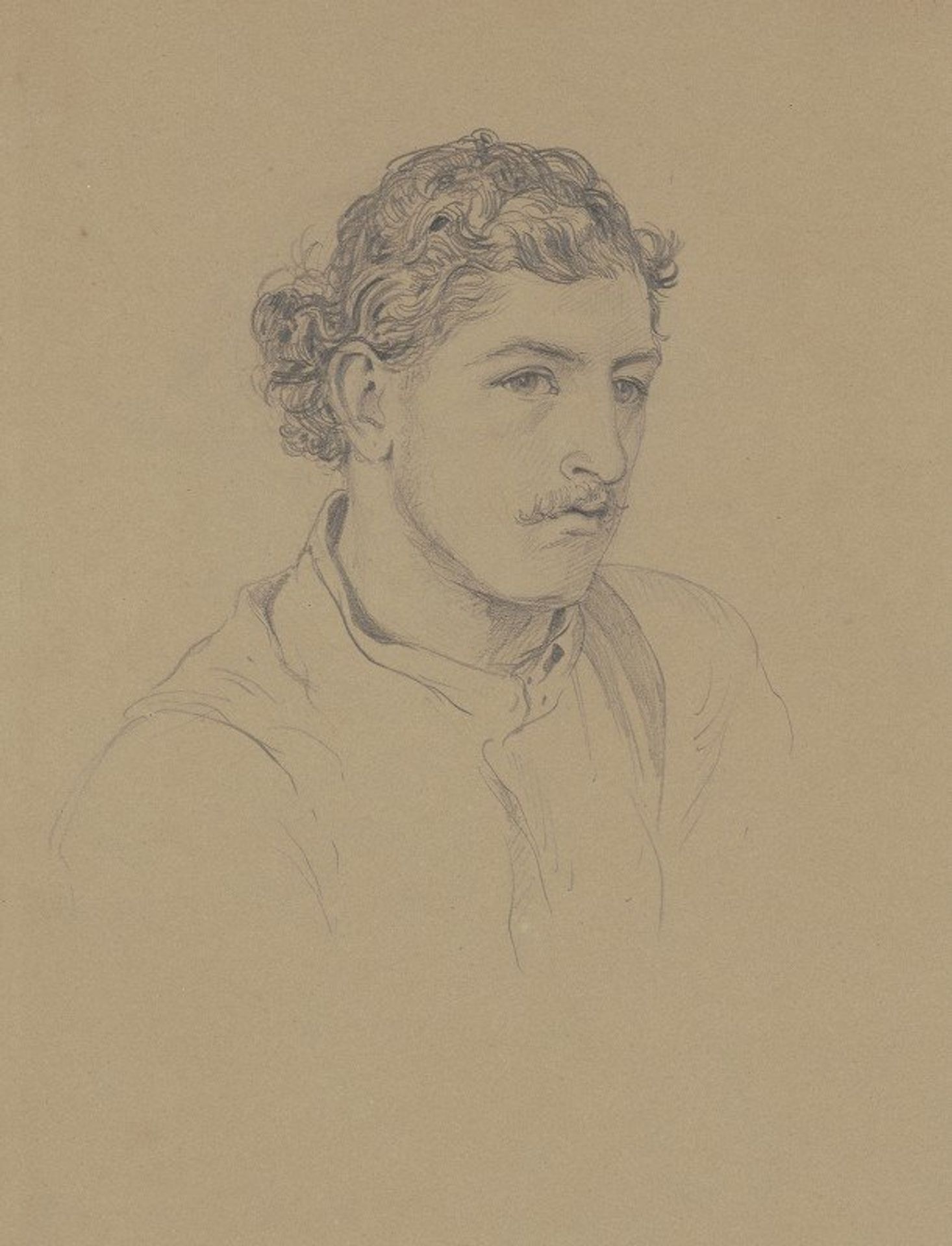 Man with Curly Hair by John Singer Sargent