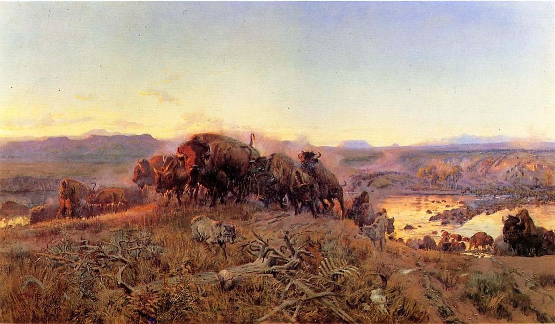 When the Land Belonged to God by Charles M. Russell