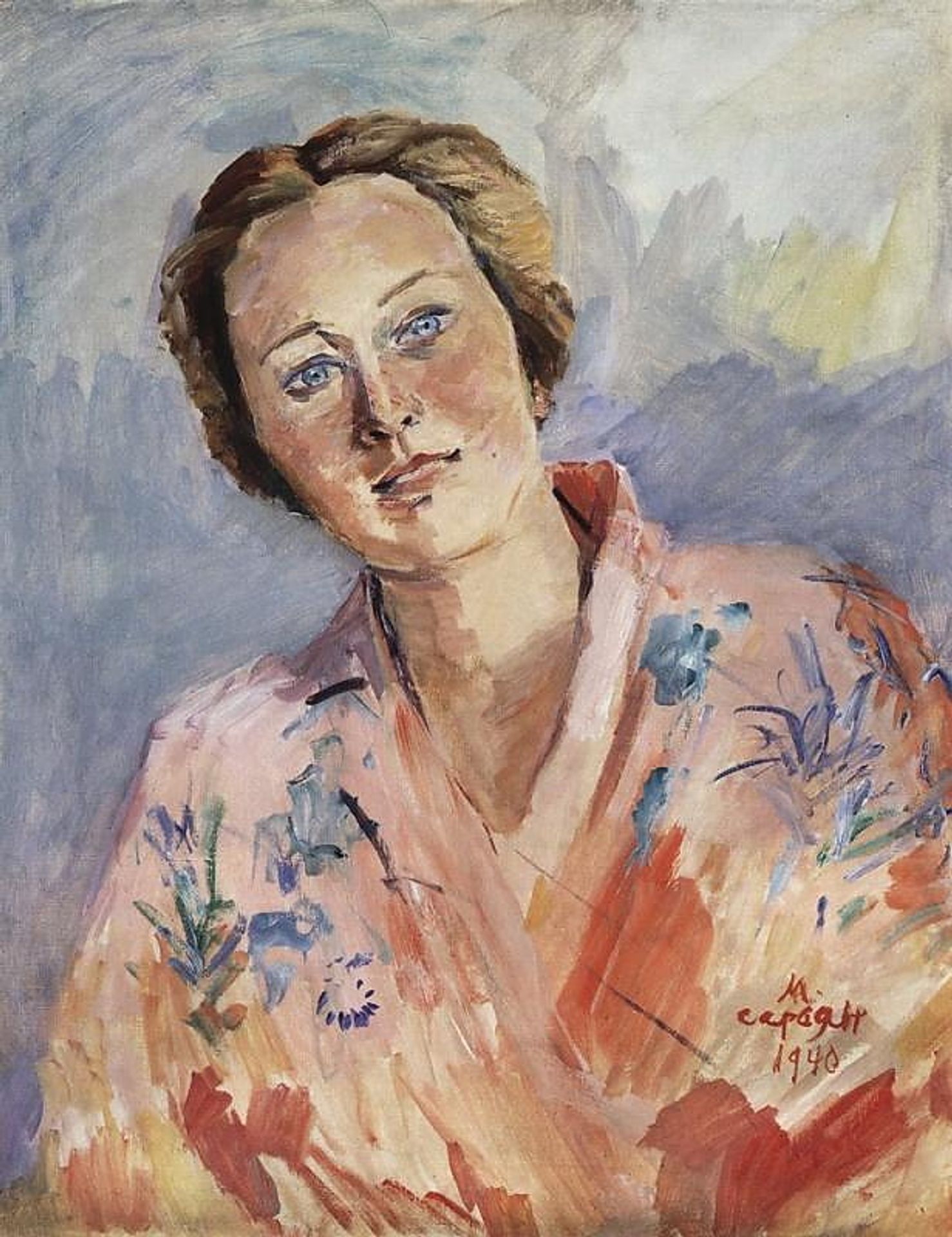Portrait of a ballerina Galina Ulanova by Martiros Sarian