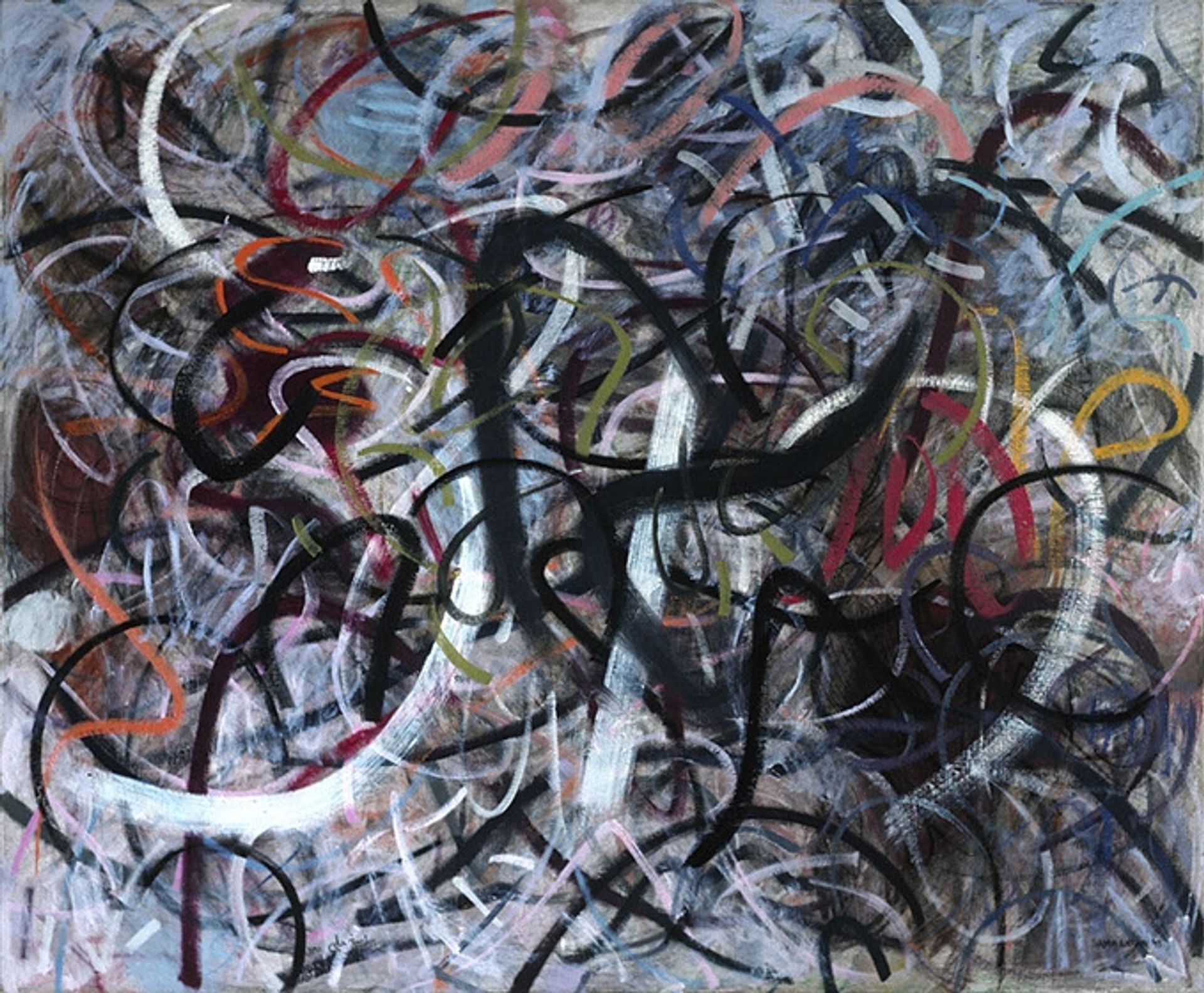 Letters in Memory of Sultanie by Samia Halaby