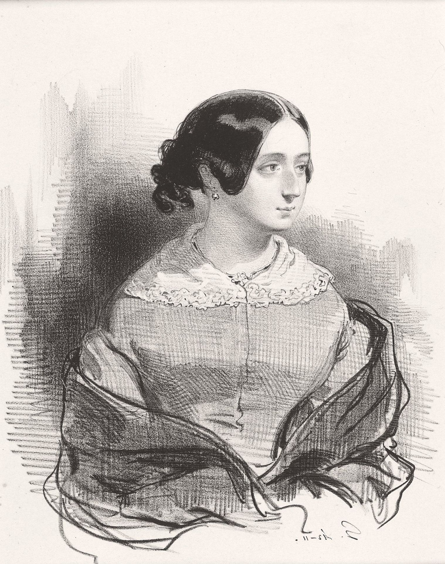 Mme. Montigny by Paul Gavarni