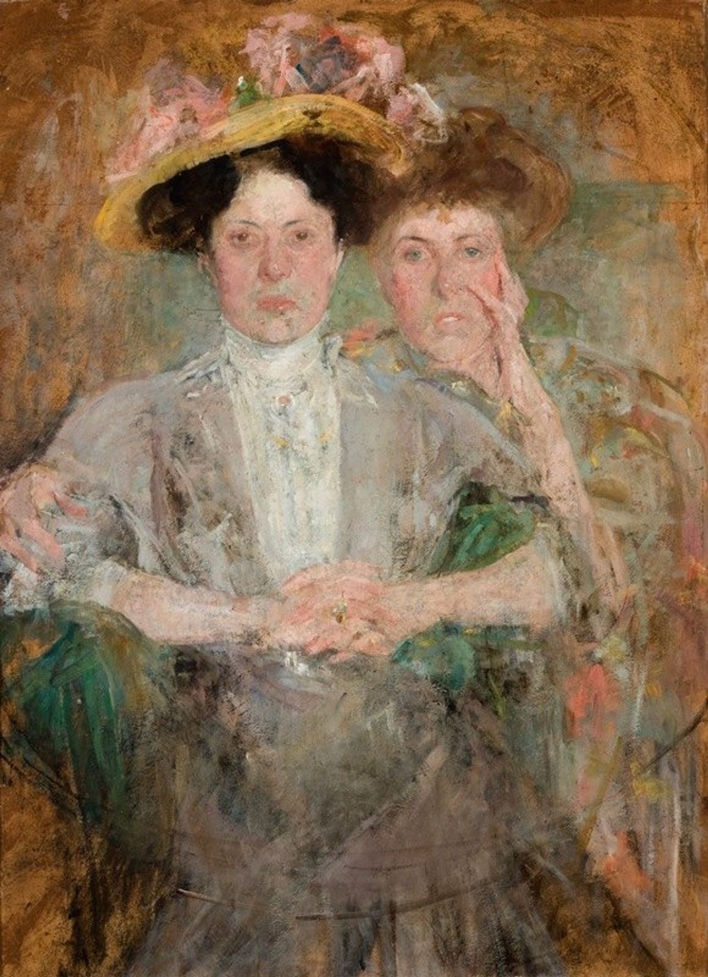 Portrait of Two Young Ladies by Olga Boznanska