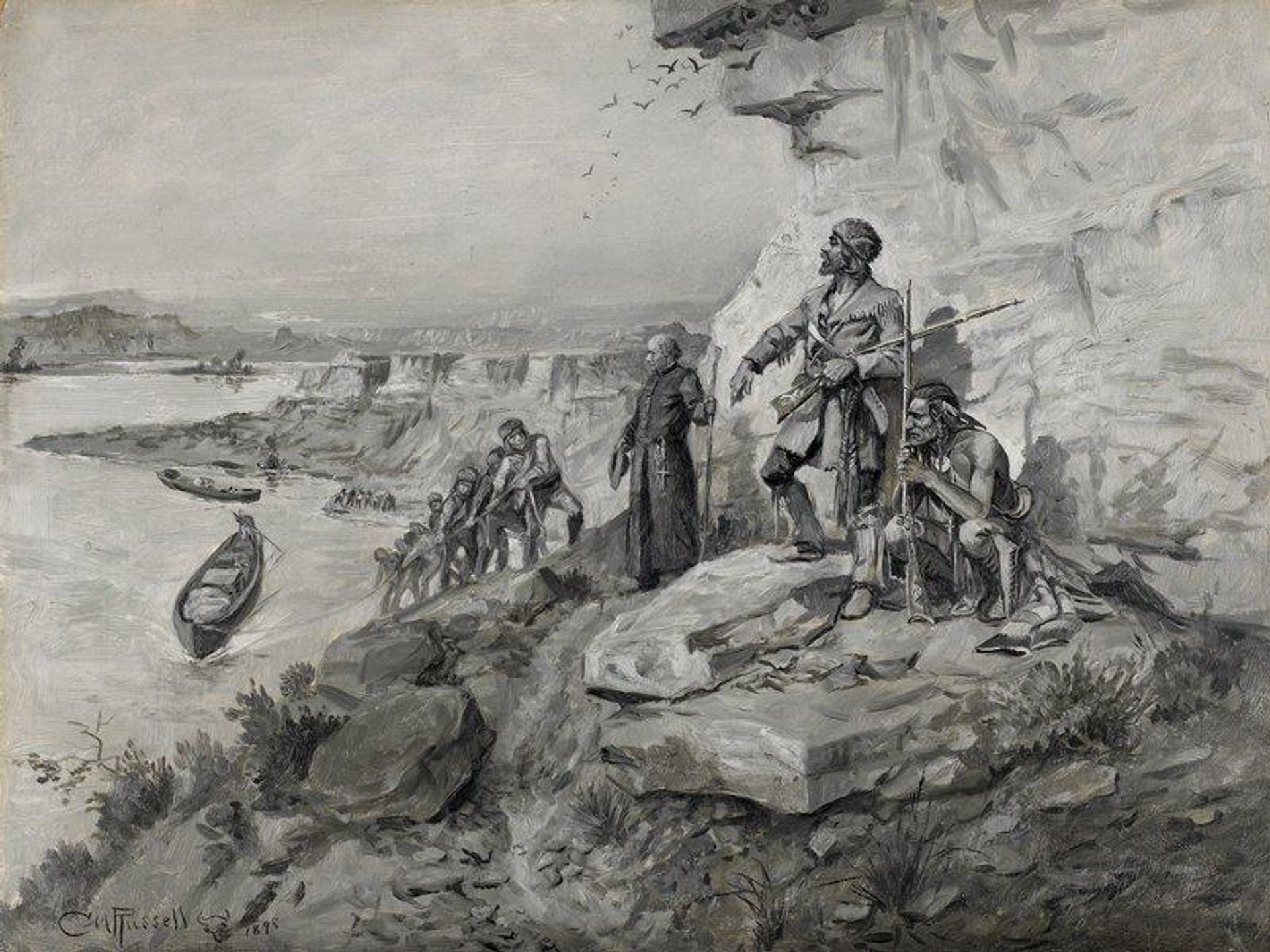 Voyageurs by Charles M. Russell
