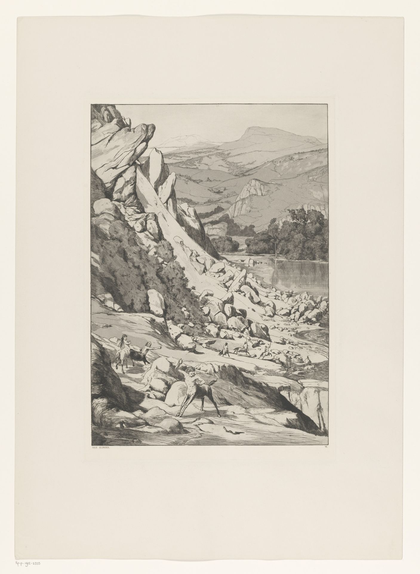 Lawine by Max Klinger