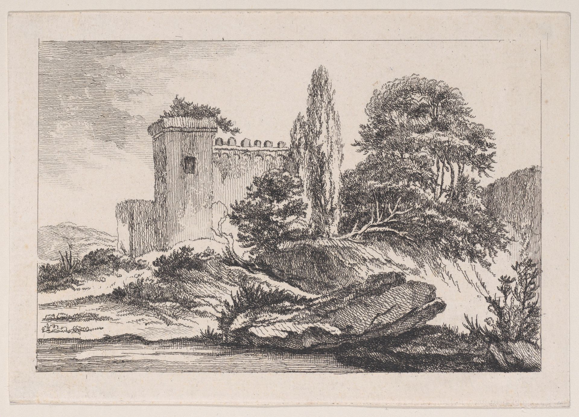 Rustic Landscape by Louis Philippe Joseph, duc de Chartres