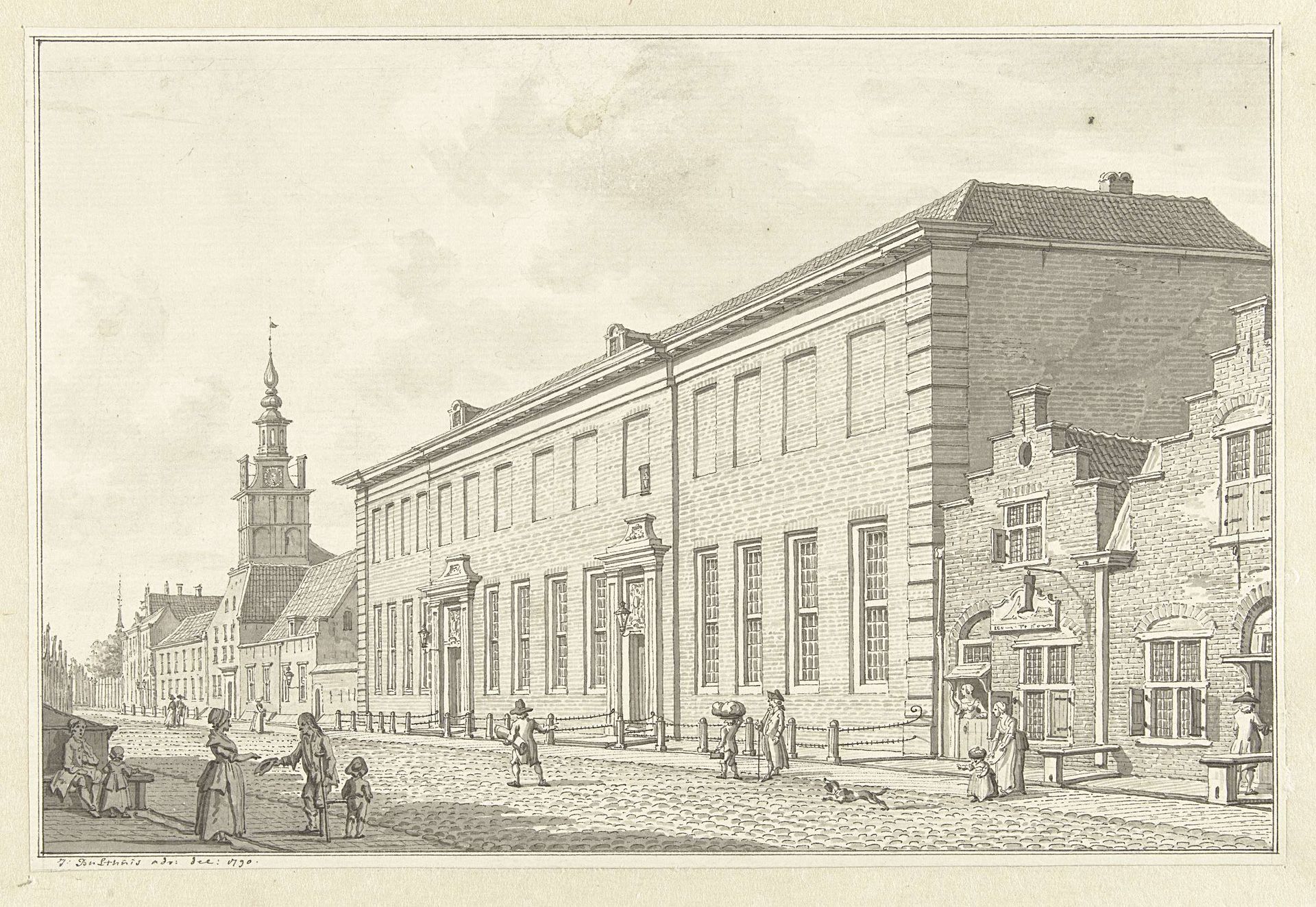Het Dolhuis, Gasthuis en Oudevrouwenhuis te Rotterdam by Jan Bulthuis