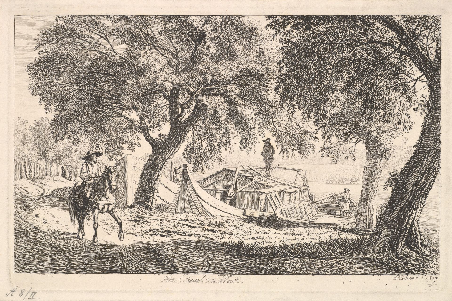 On the Canal in Vienna by Johann Christoph Erhard