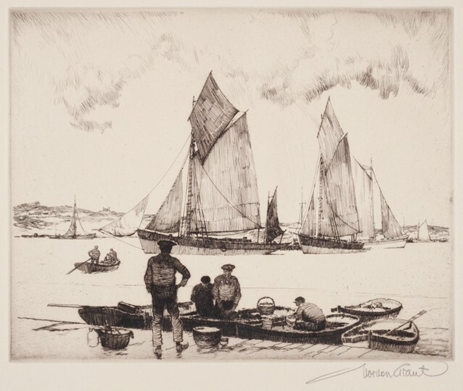Concarneau by Gordon Grant