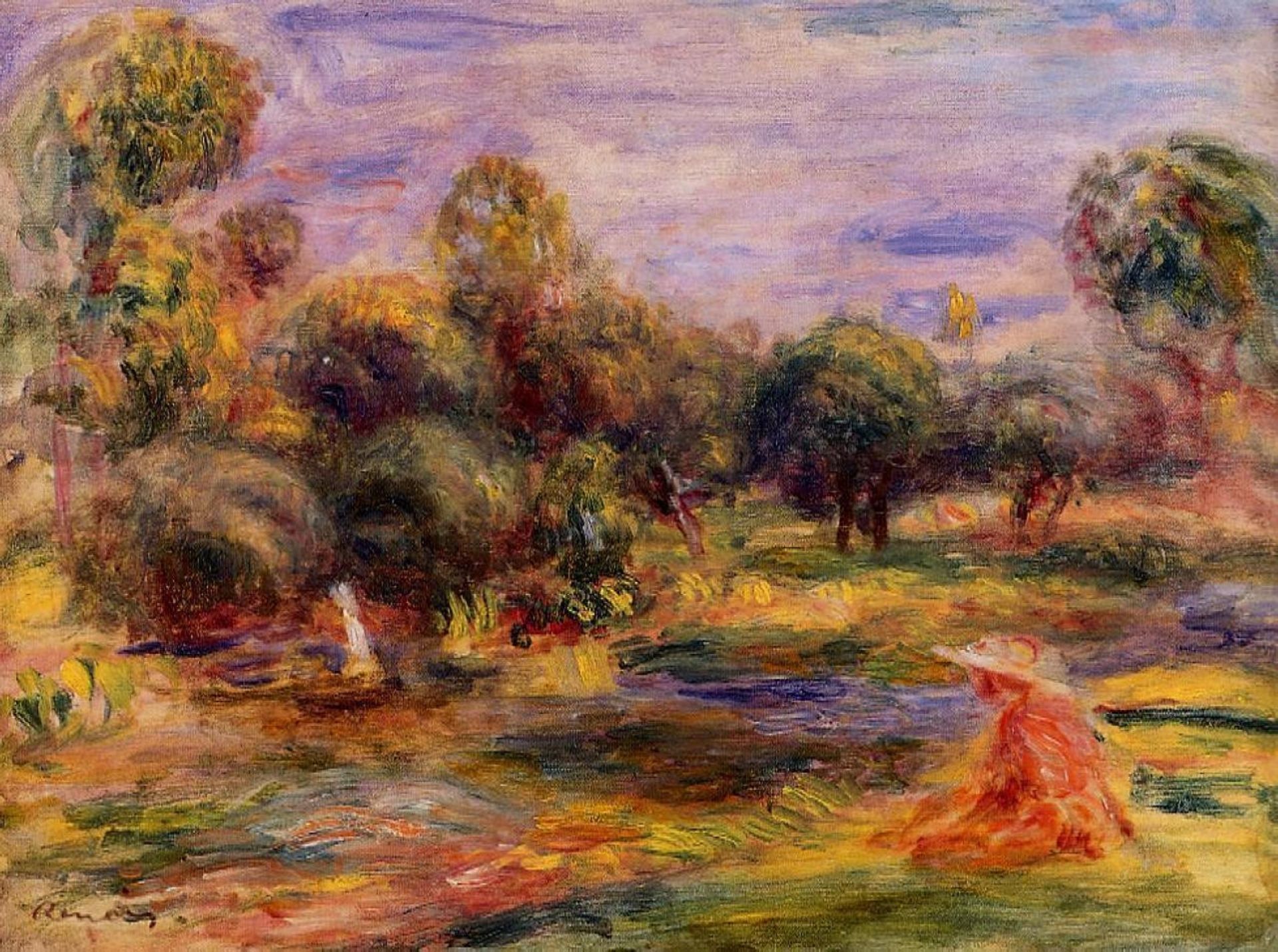 Cagnes Landscape by Pierre-Auguste Renoir