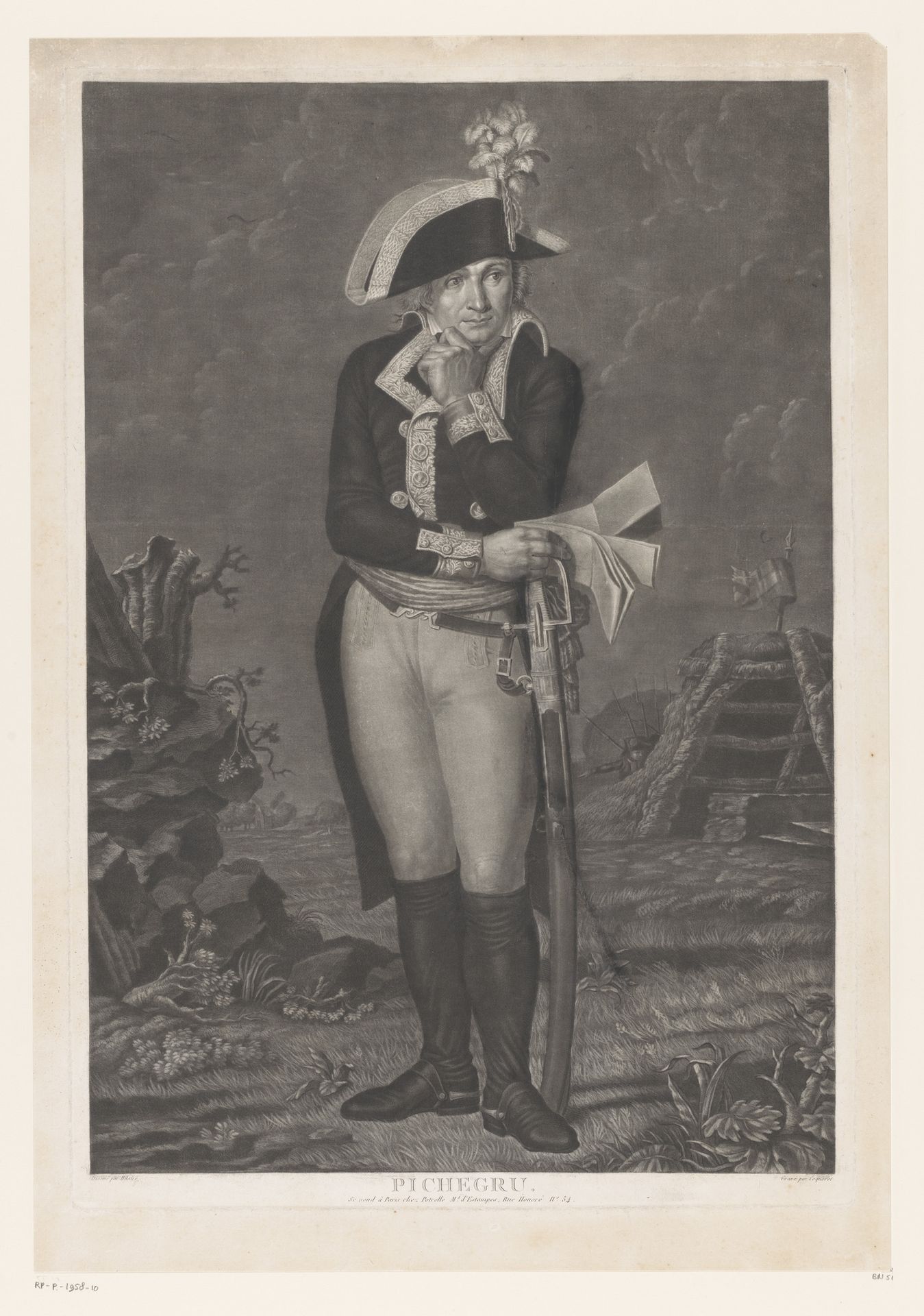 Portret van Jean-Charles Pichegru by Pierre Charles Coqueret