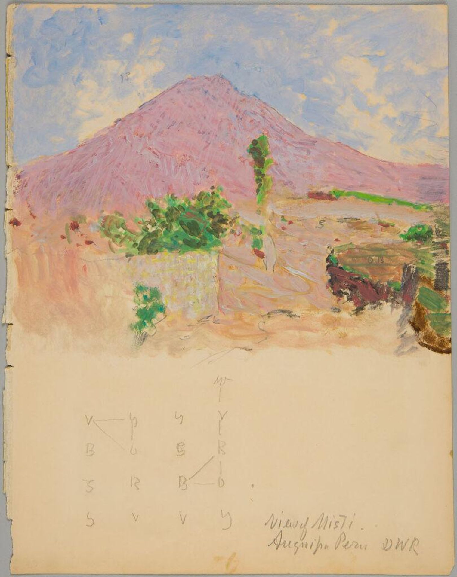 View of Misti, Arequipa, Peru by Denman Waldo Ross