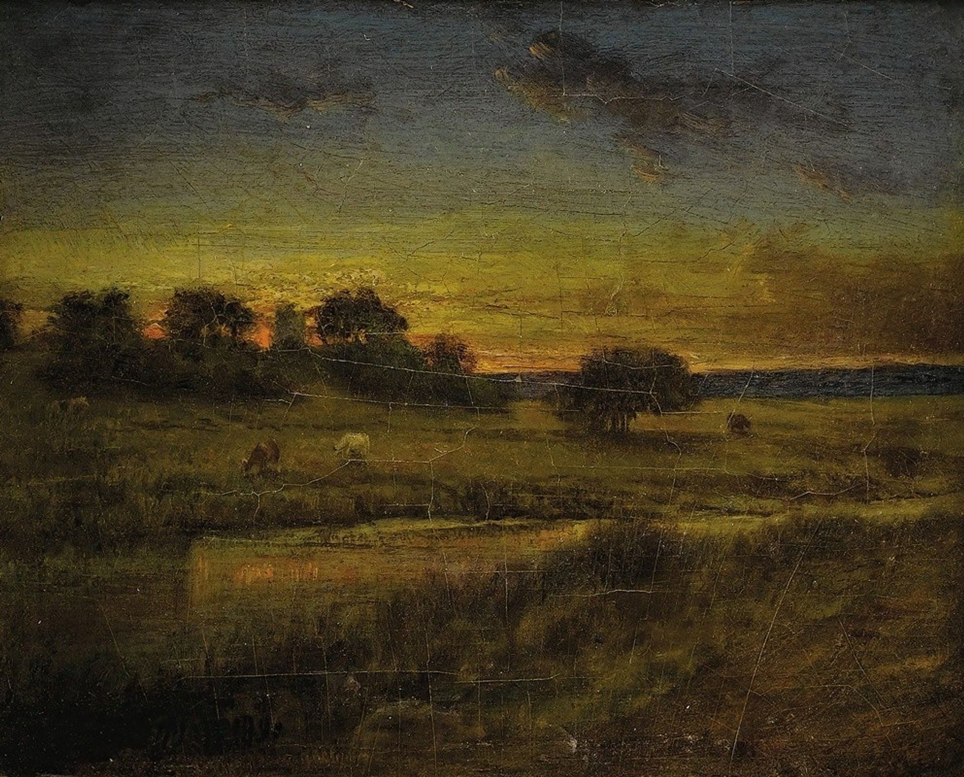 Pasture at Dawn by George Inness