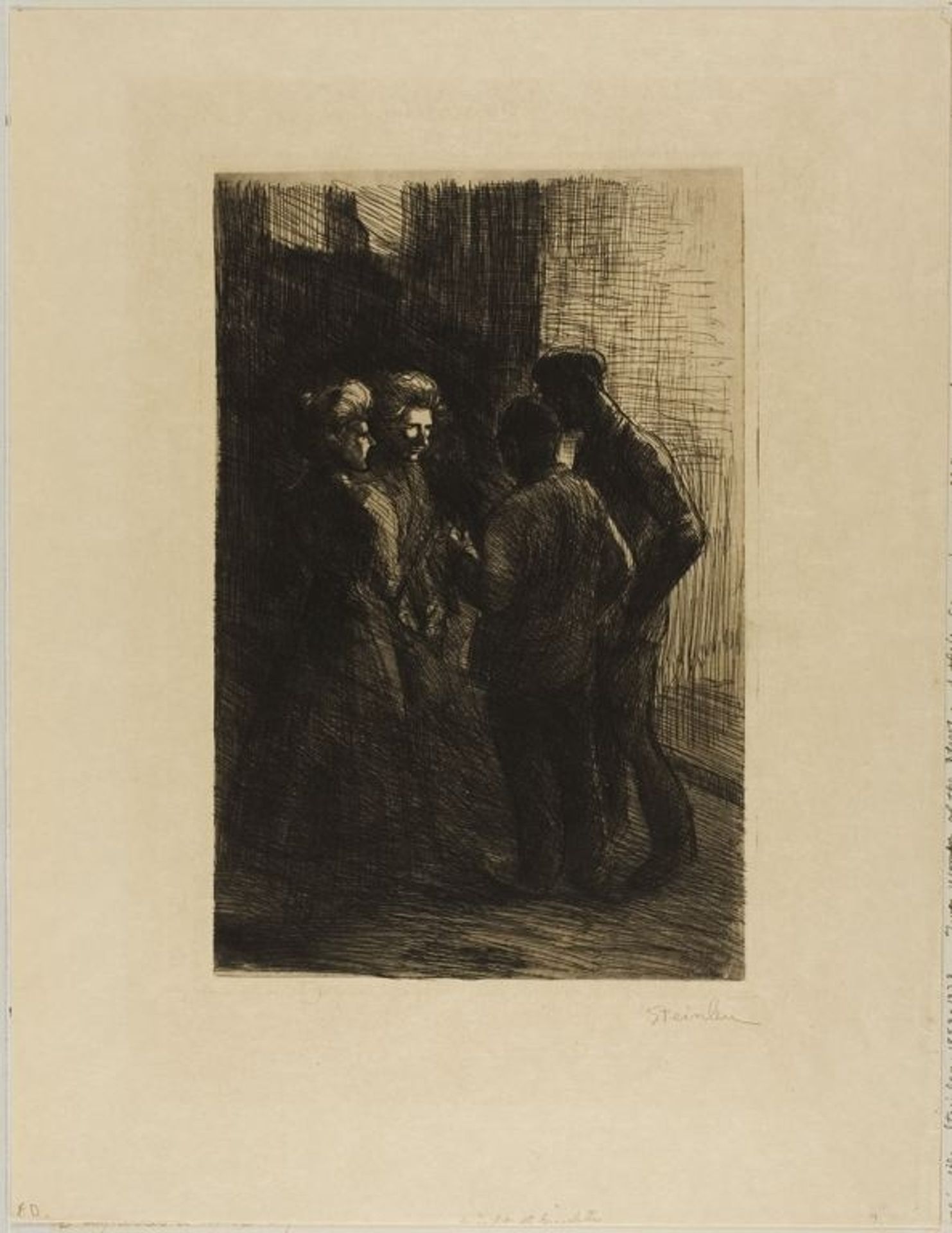 Deux Gigolettes et Deux Gigolos by Théophile Alexandre Steinlen