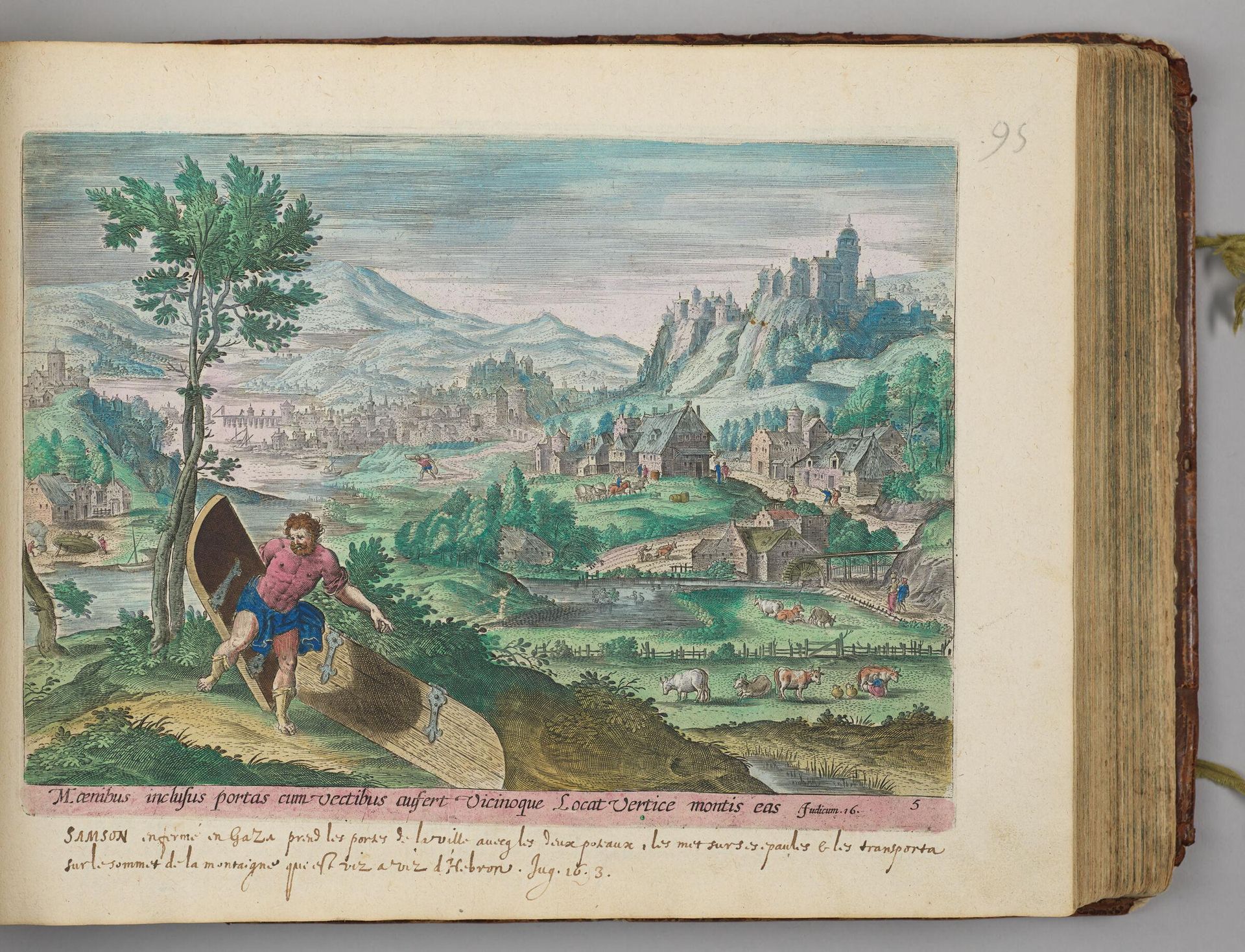 Samson with the Doors of the Gate of Gaza by Anton Wierix II