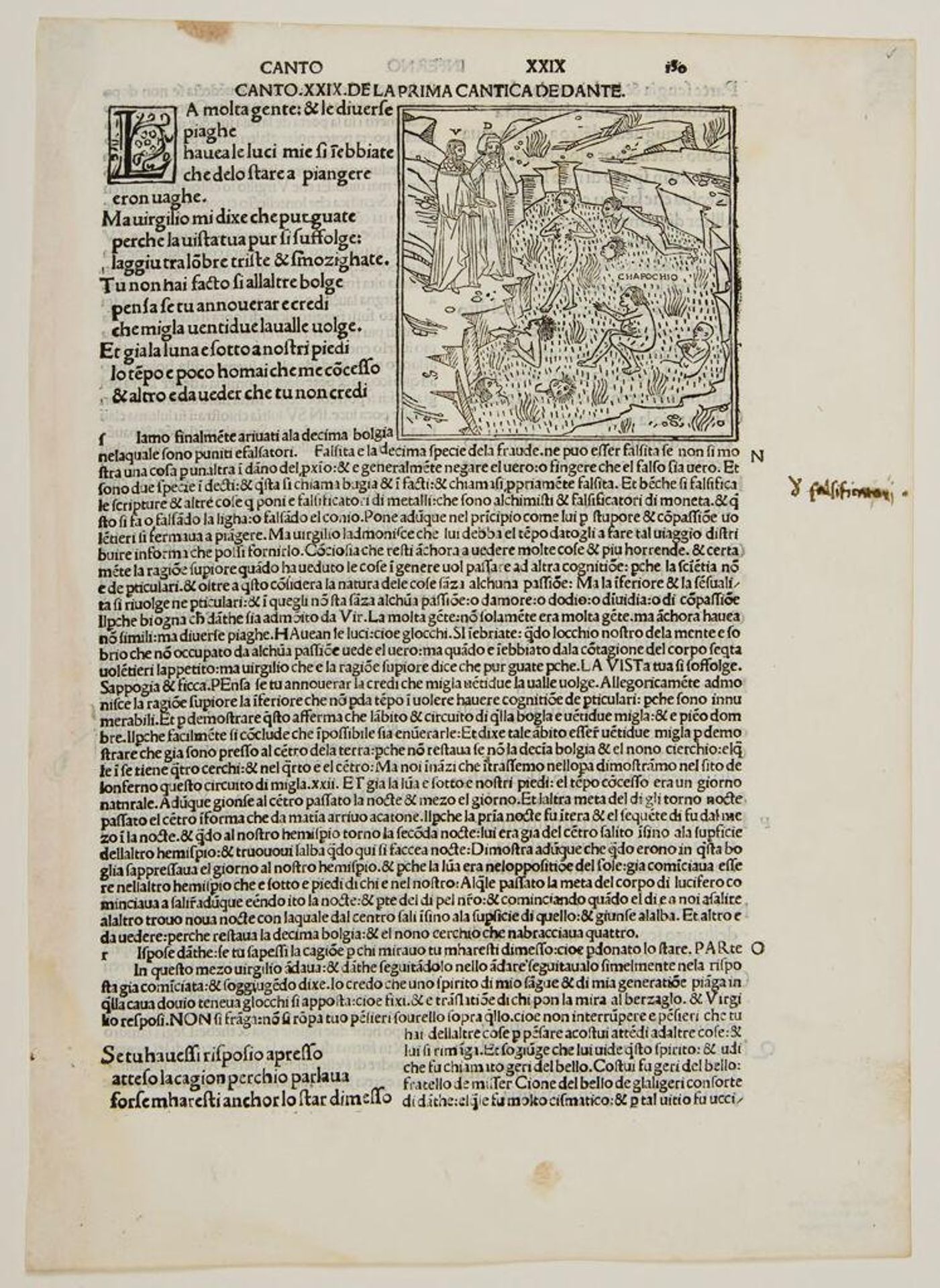 Canto XXIX. Circle 8: Bolgia 9 / The Falsifiers, With Loathsome Diseases; The Alchemists (Capocchio) by Anonymous